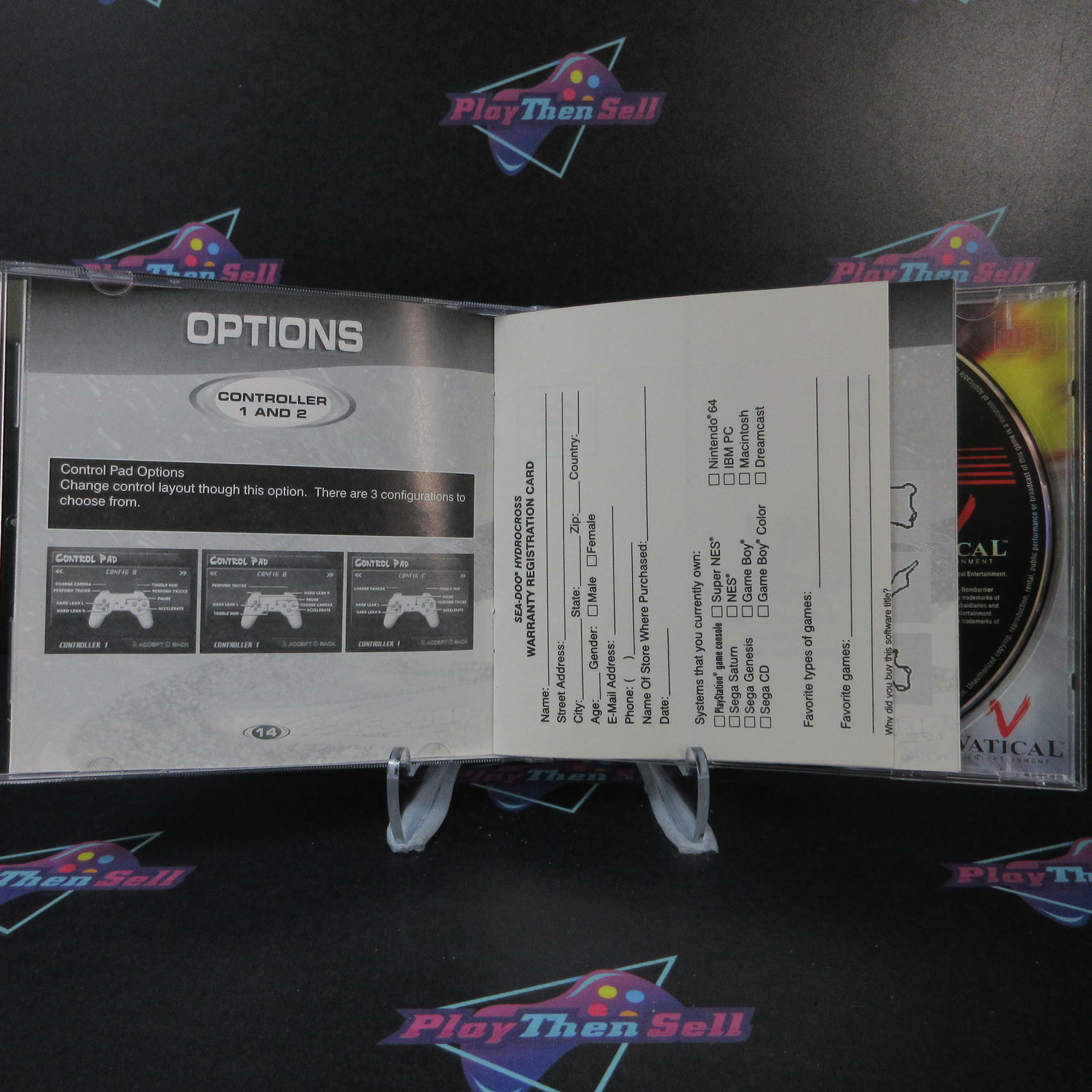 Hydro Cross PS1 PlayStation 1 + Reg Card Complete - Excellent
