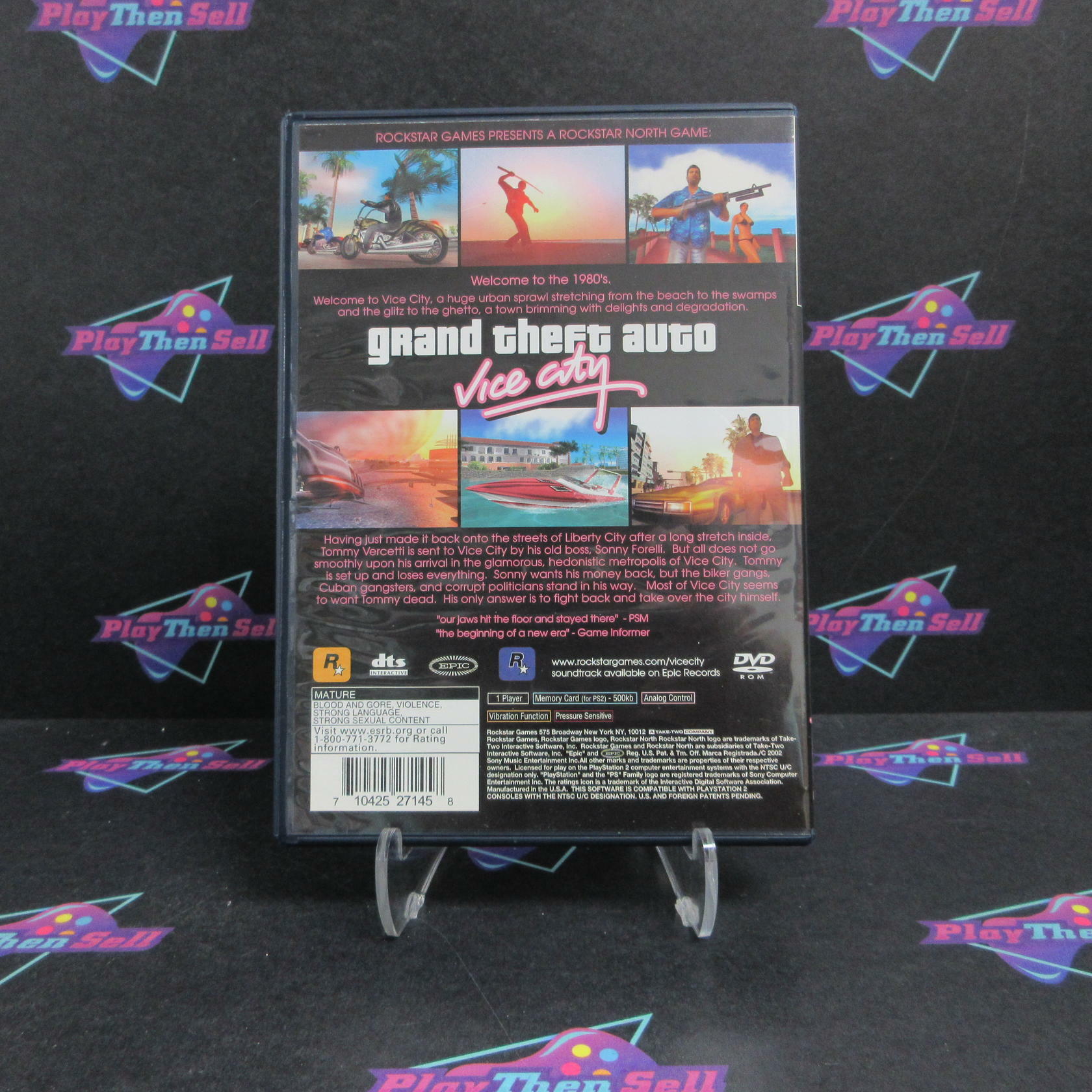 Grand Theft Auto Vice City PlayStation 2 Trilogy Disc + Map Complete - Excellent