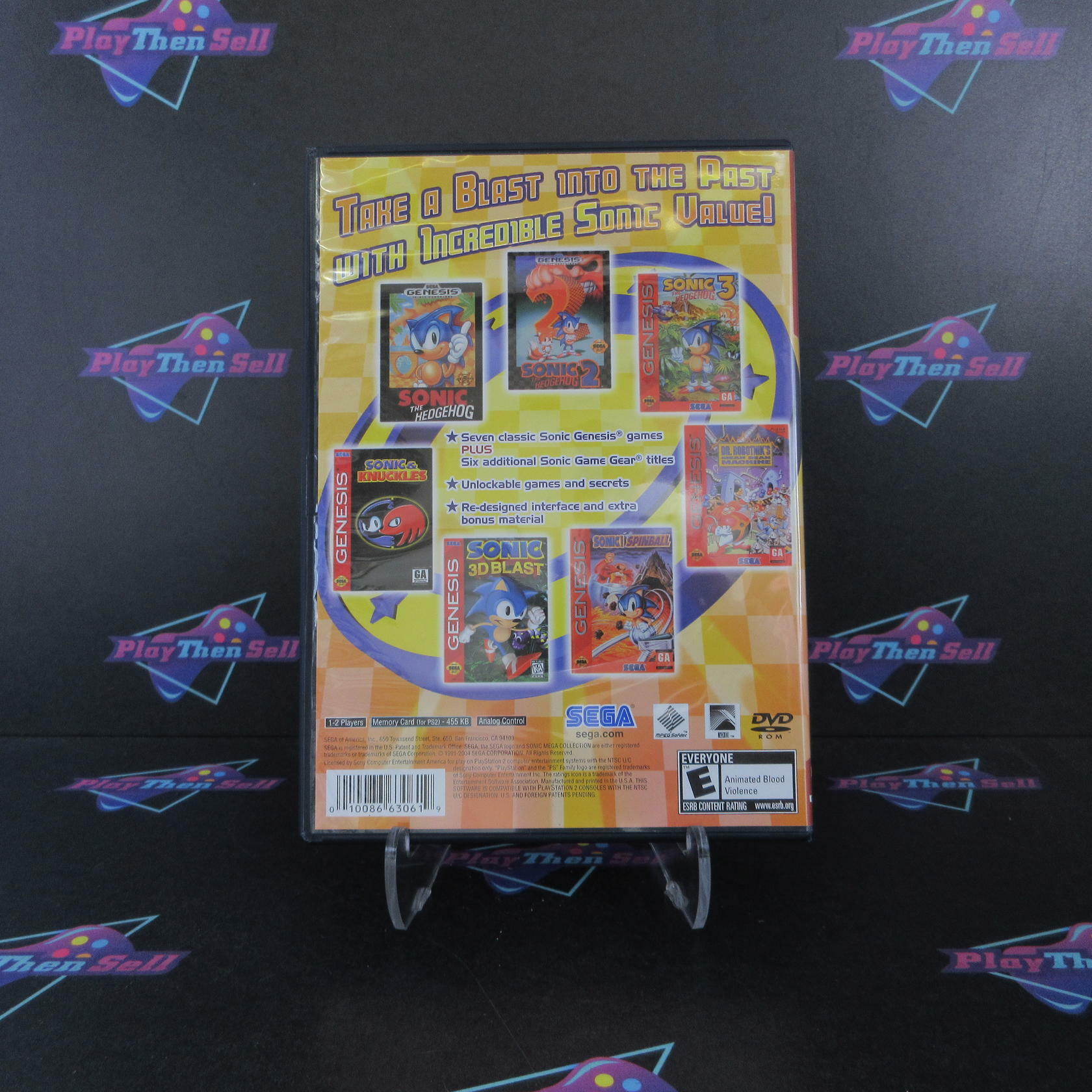 Sonic Mega Collection PS2 PlayStation 2 GH Complete - Excellent