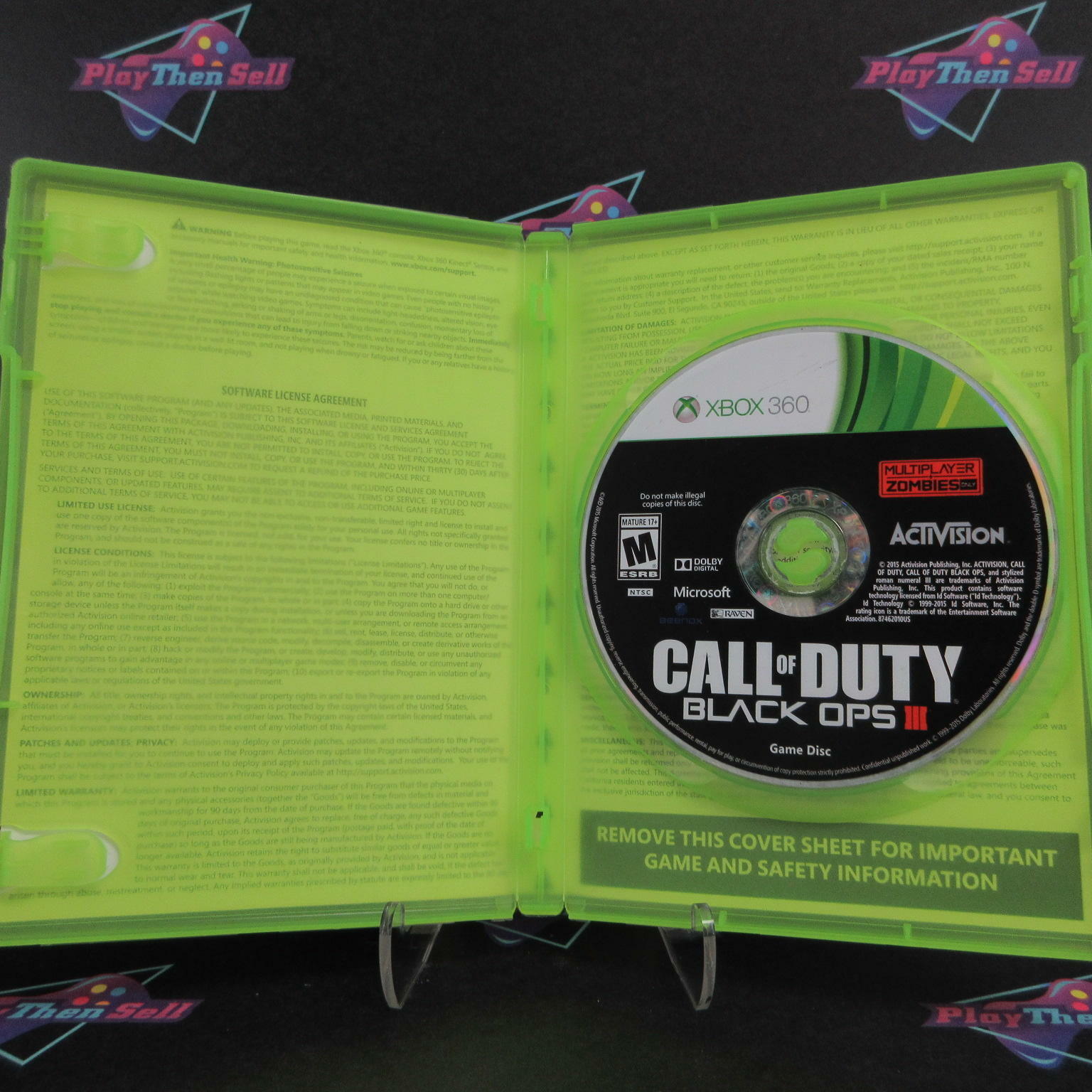 Call of Duty Black Ops III Multiplayer + Zombies Xbox 360 Complete - Excellent