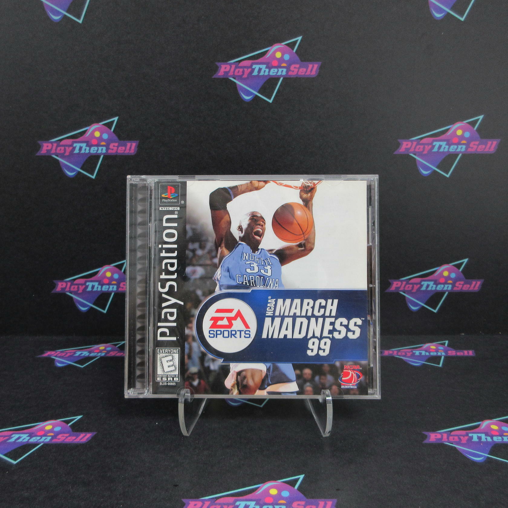 NCAA March Madness 99 PS1 PlayStation 1 + Reg Card Complete - Excellent