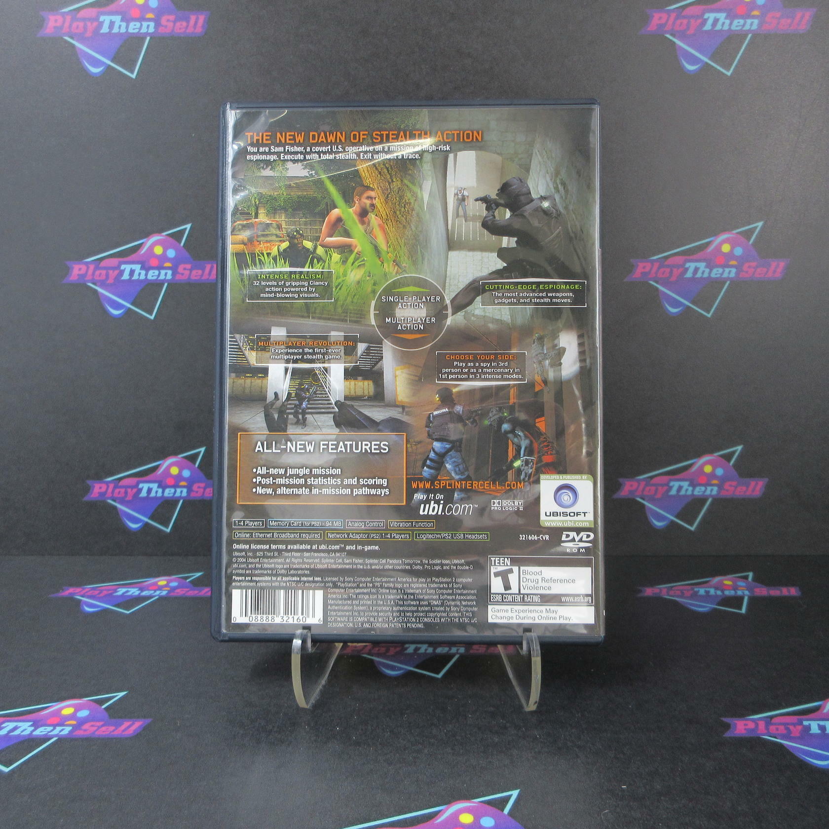 Splinter Cell Pandora Tomorrow PS2 PlayStation 2 + Reg Card Complete - Excellent