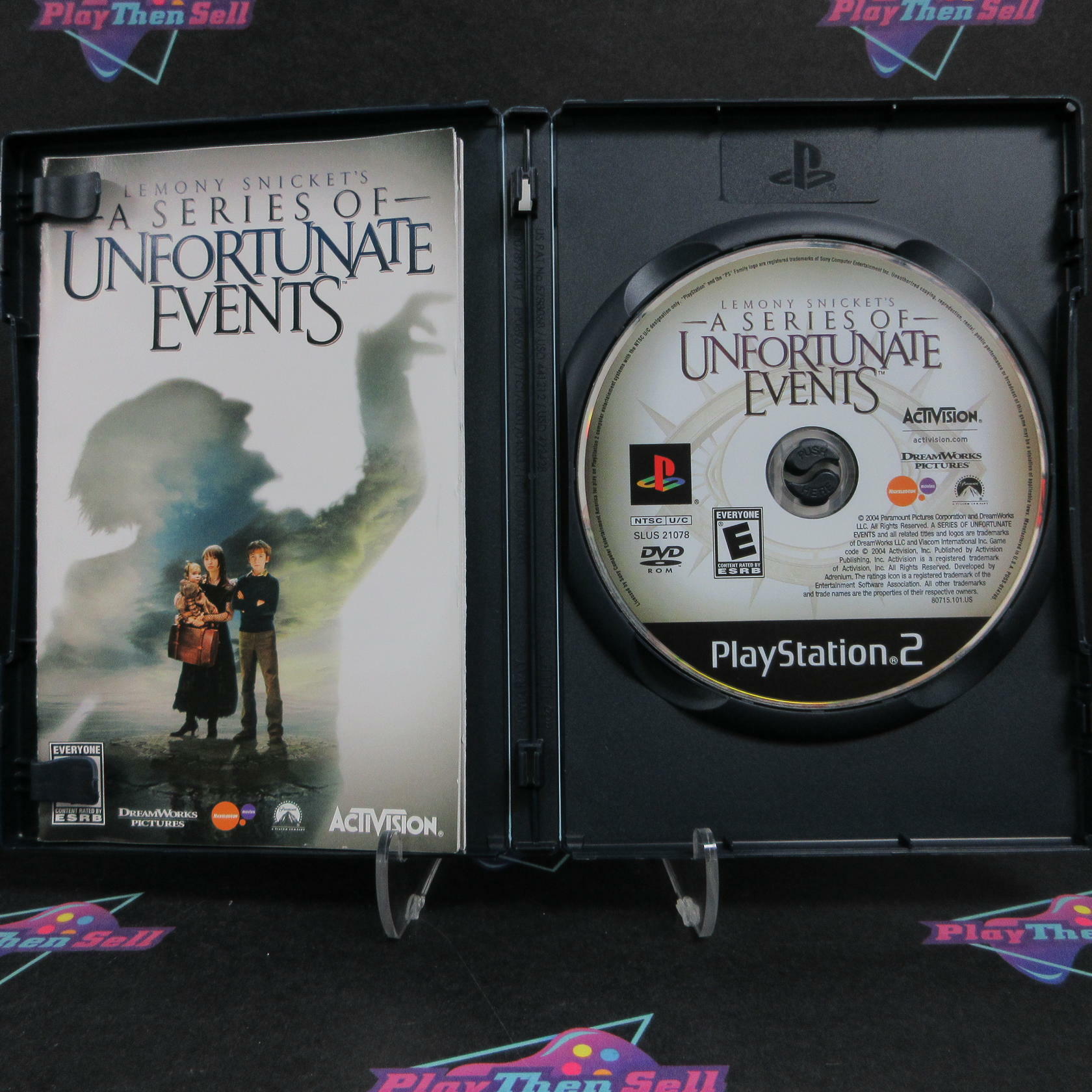 Lemony Snicket's A Series of Unfortunate Events PS2 + Movie Ticket - Excellent