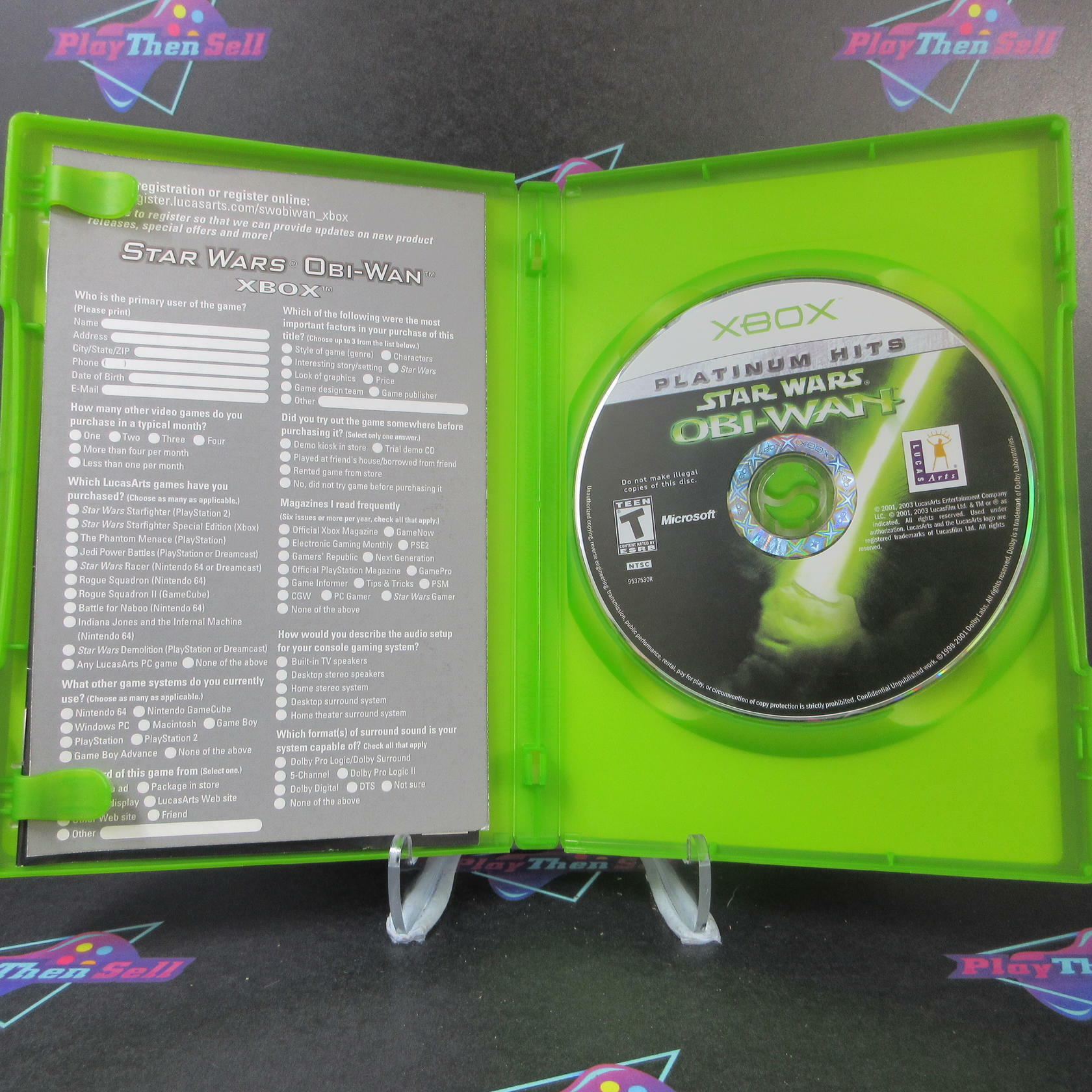 Star Wars Obi-Wan PH Xbox + Reg Card Complete - Refurbished