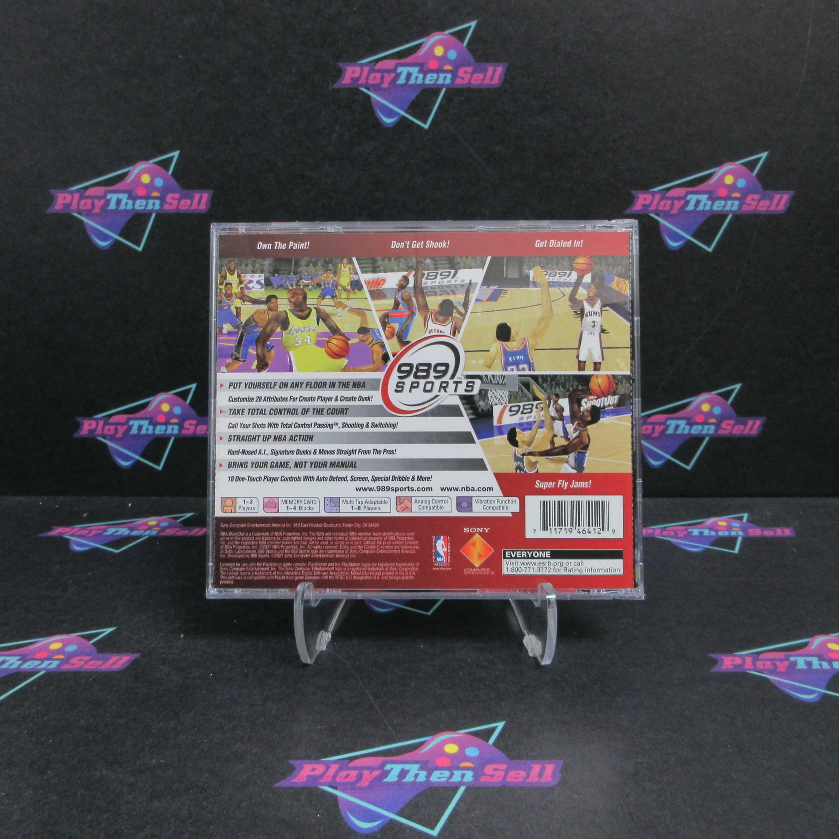 NBA Shootout 2002 PS1 PlayStation 1 + Reg Card Complete - Excellent