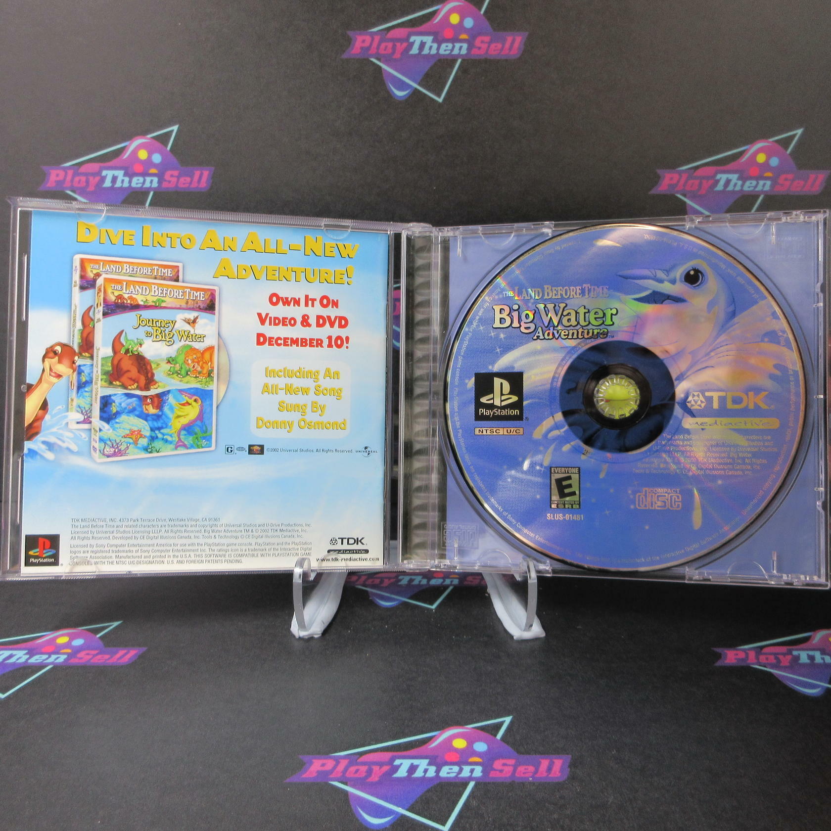 The Land Before Time Big Water Adventure PS1 PlayStation 1 Complete - Excellent