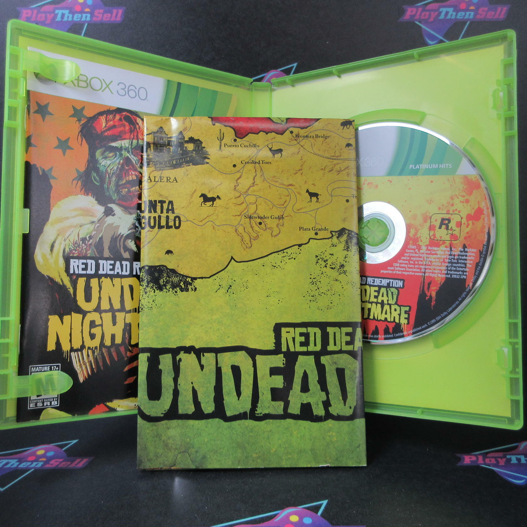 Red Dead Redemption Undead Nightmare Xbox 360 PH + Map Complete - Excellent