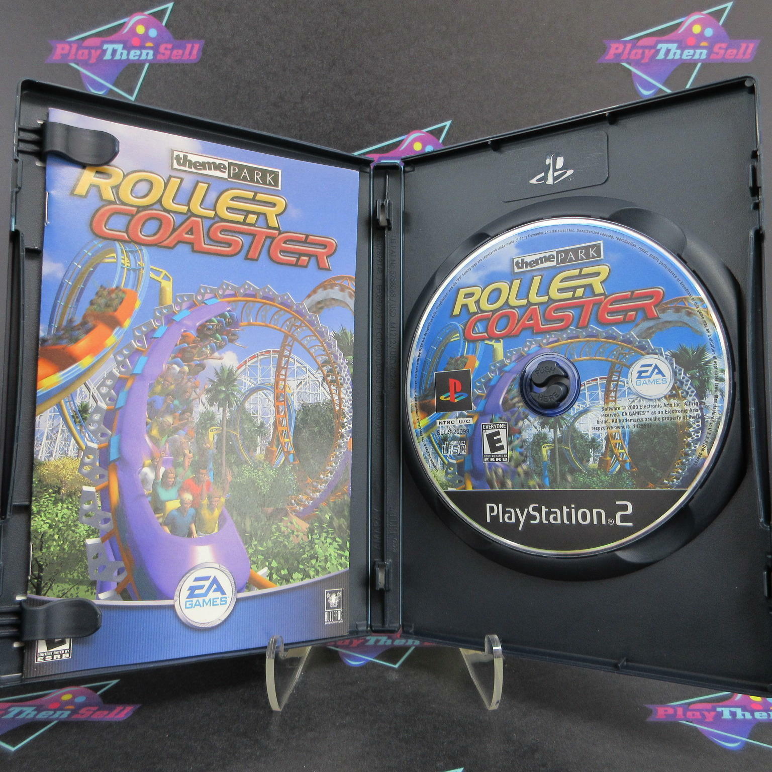 Theme Park Roller Coaster PS2 PlayStation 2 + Reg Card Complete - Excellent