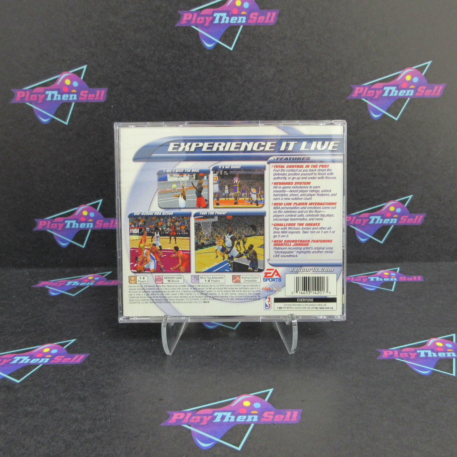NBA Live 2001 PS1 PlayStation 1 + Reg Card Complete - Excellent