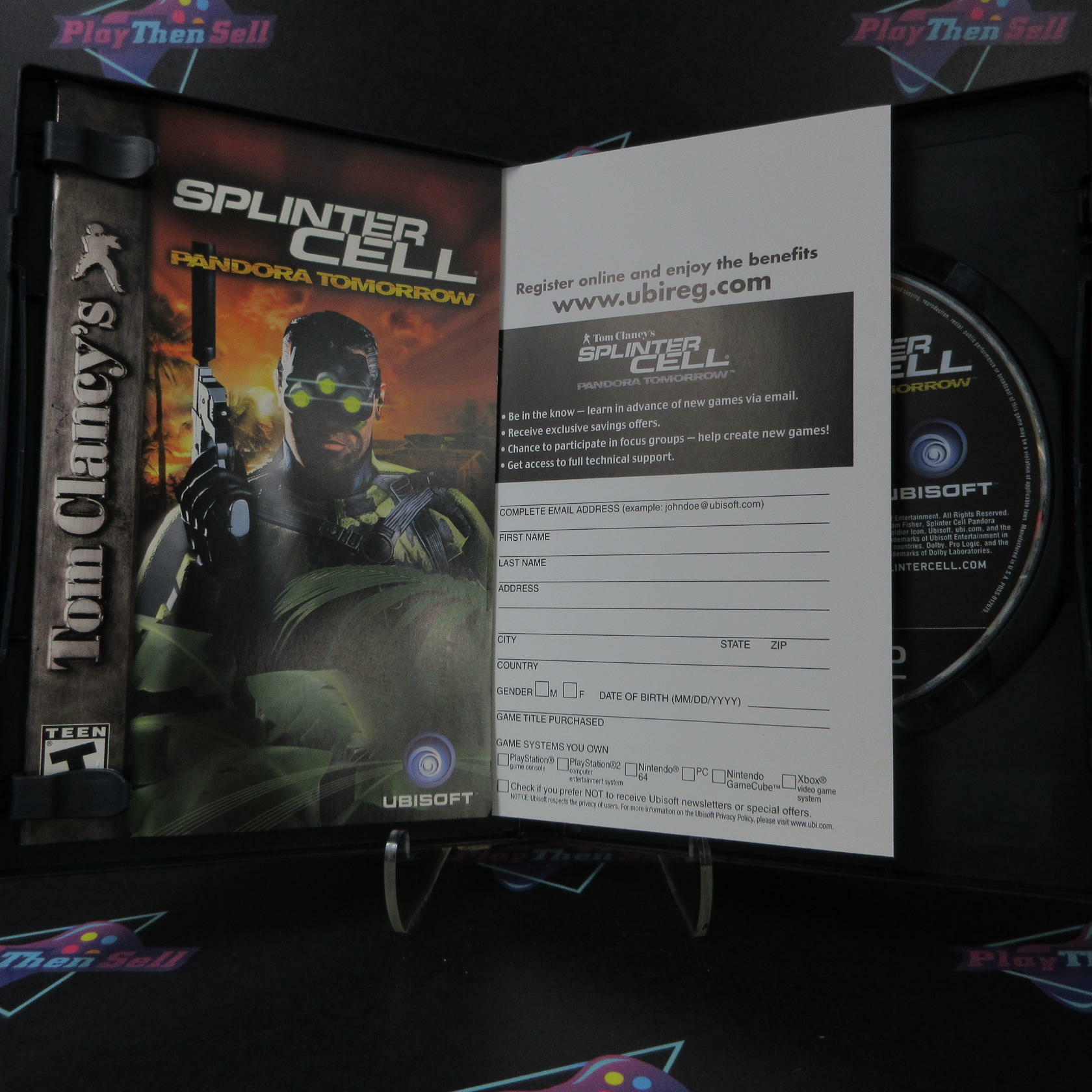 Splinter Cell Pandora Tomorrow PS2 PlayStation 2 + Reg Card Complete - Excellent