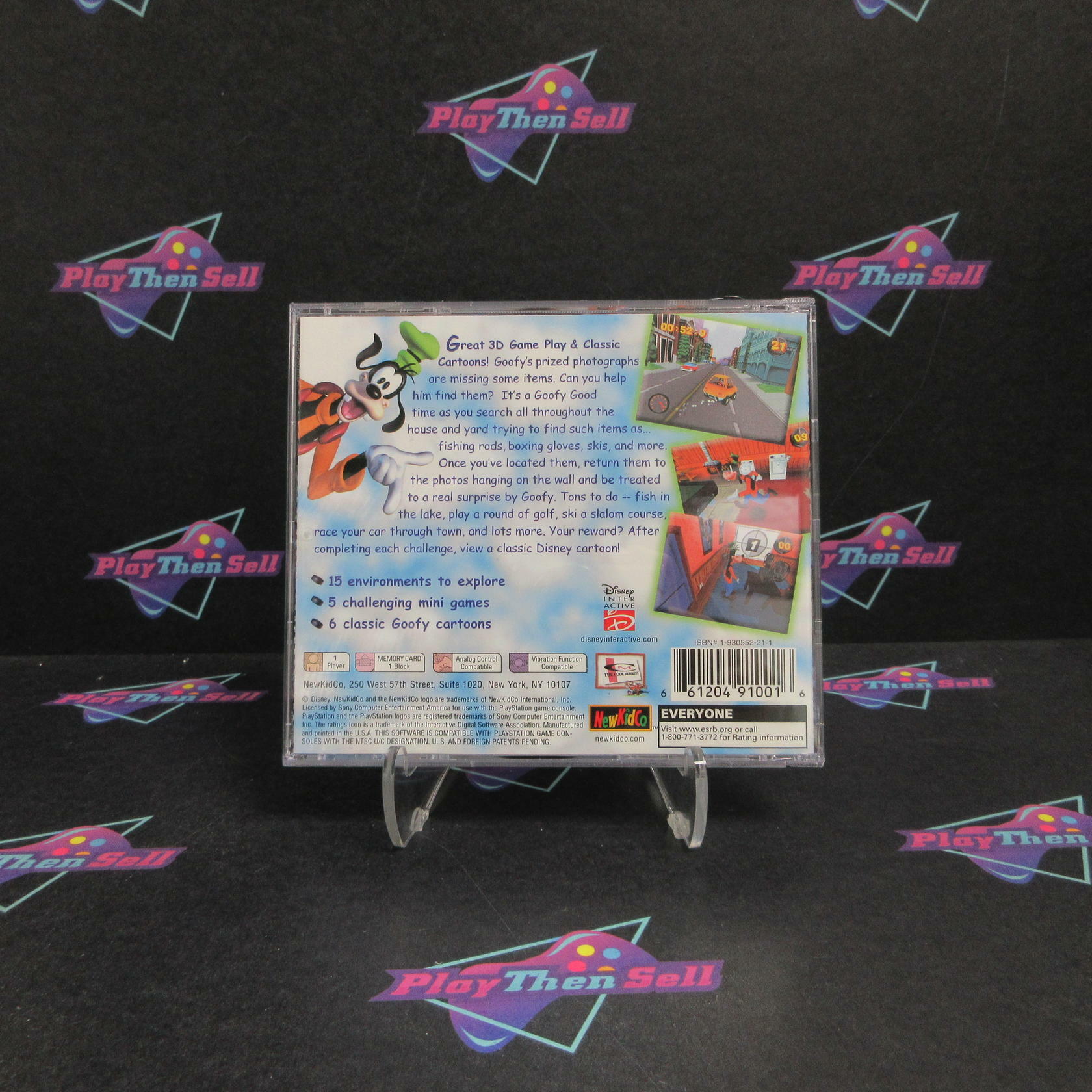 Disney's Goofy's Fun House PS1 PlayStation 1 + Reg Card Complete - Excellent