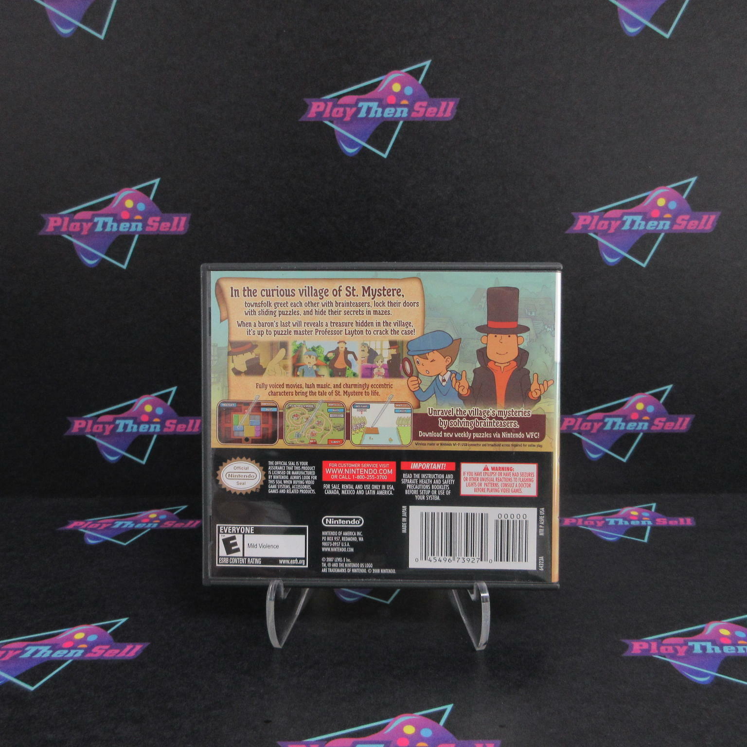 Professor Layton and the Curious Village Nintendo DS Complete - Excellent