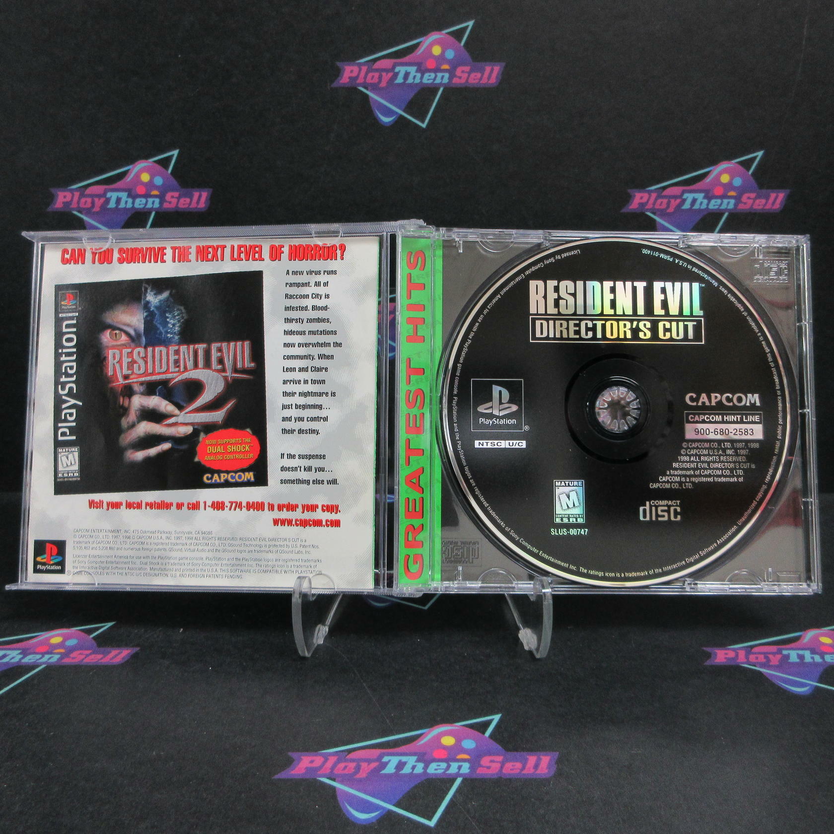 Resident Evil Director's Cut PS1 PlayStation 1 GH +Reg Card Complete - Excellent