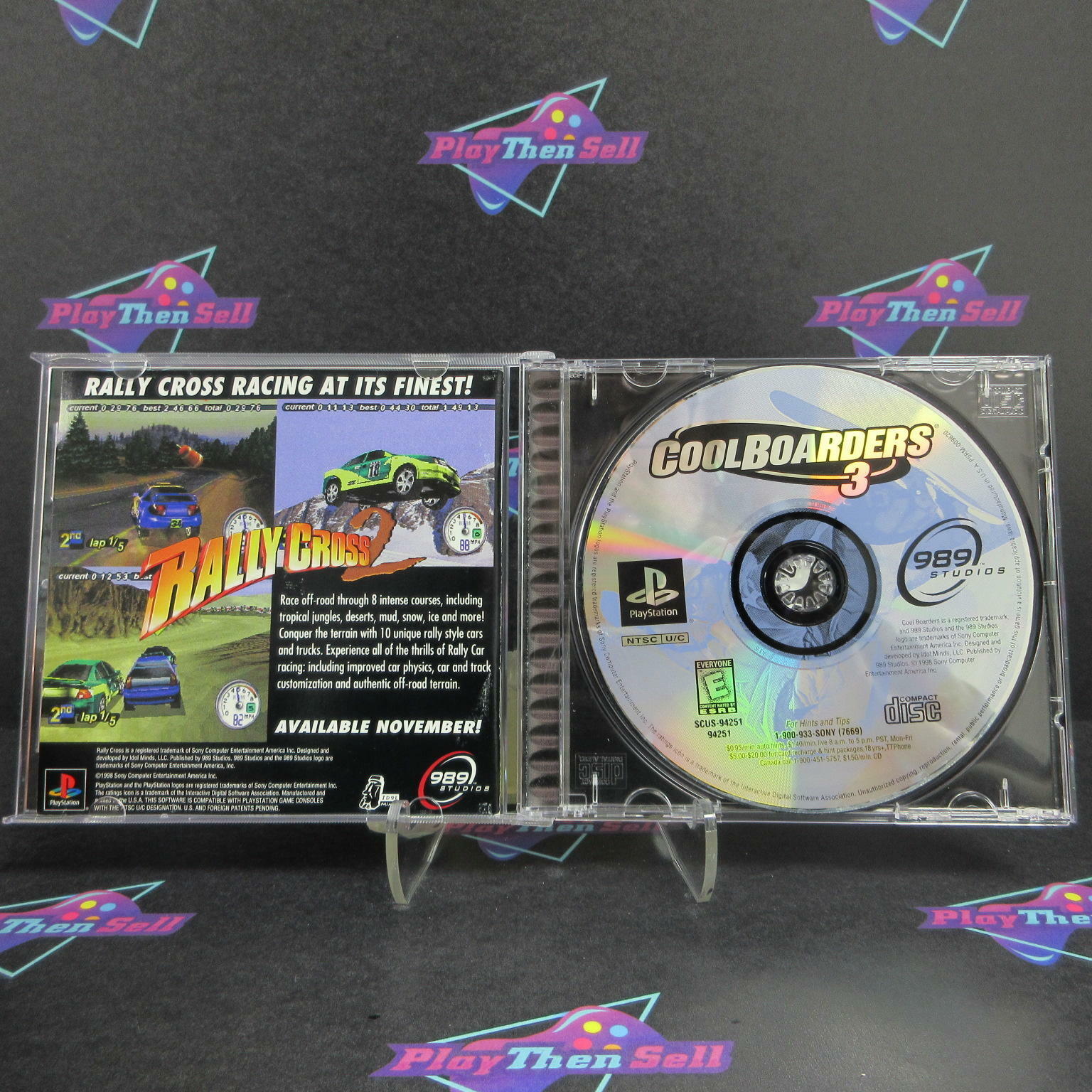 Cool Boarders 3 PS1 PlayStation 1 + Reg Card Complete - Excellent
