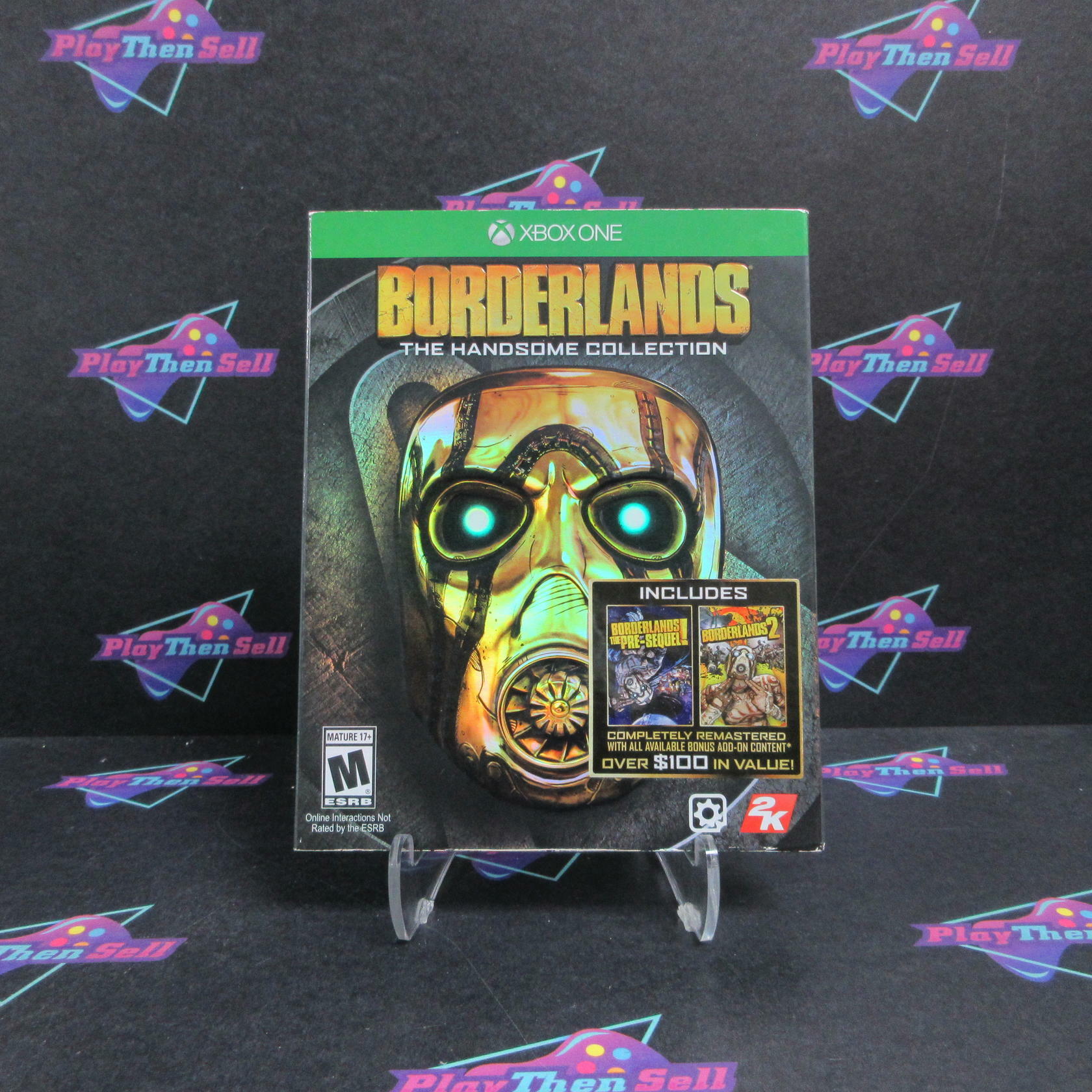 Borderlands The Handsome Collection Xbox One + Sleeve Complete - Excellent