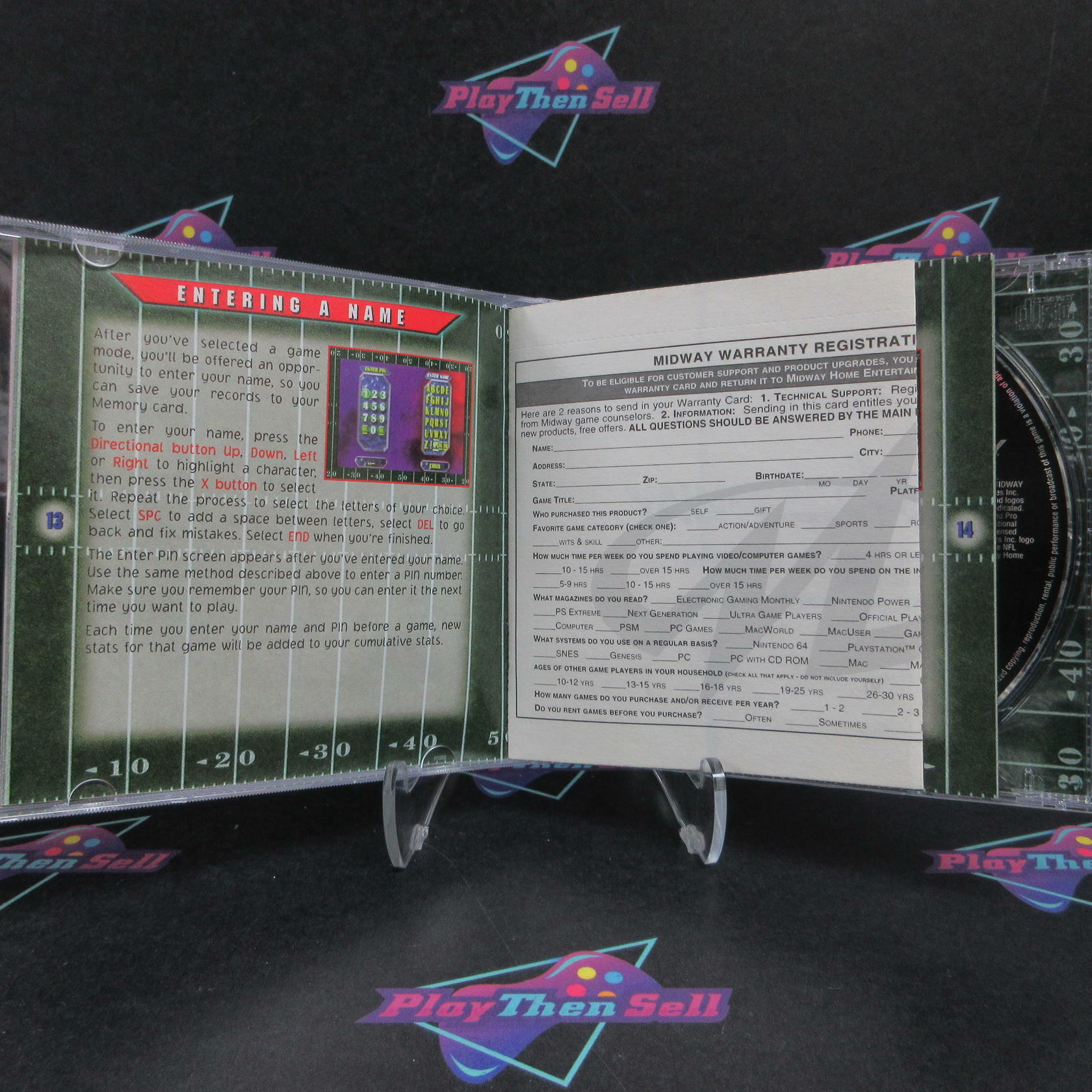 NFL Blitz PS1 PlayStation 1 GH + Reg Card Complete - Excellent