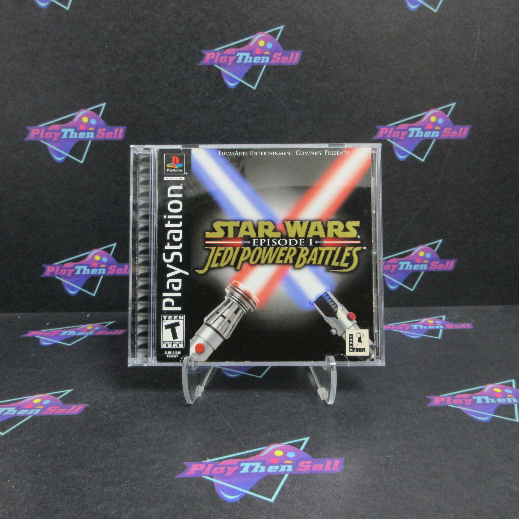 Jedi Power Battles PS1 PlayStation 1 Alt Cover + Reg Complete - Excellent