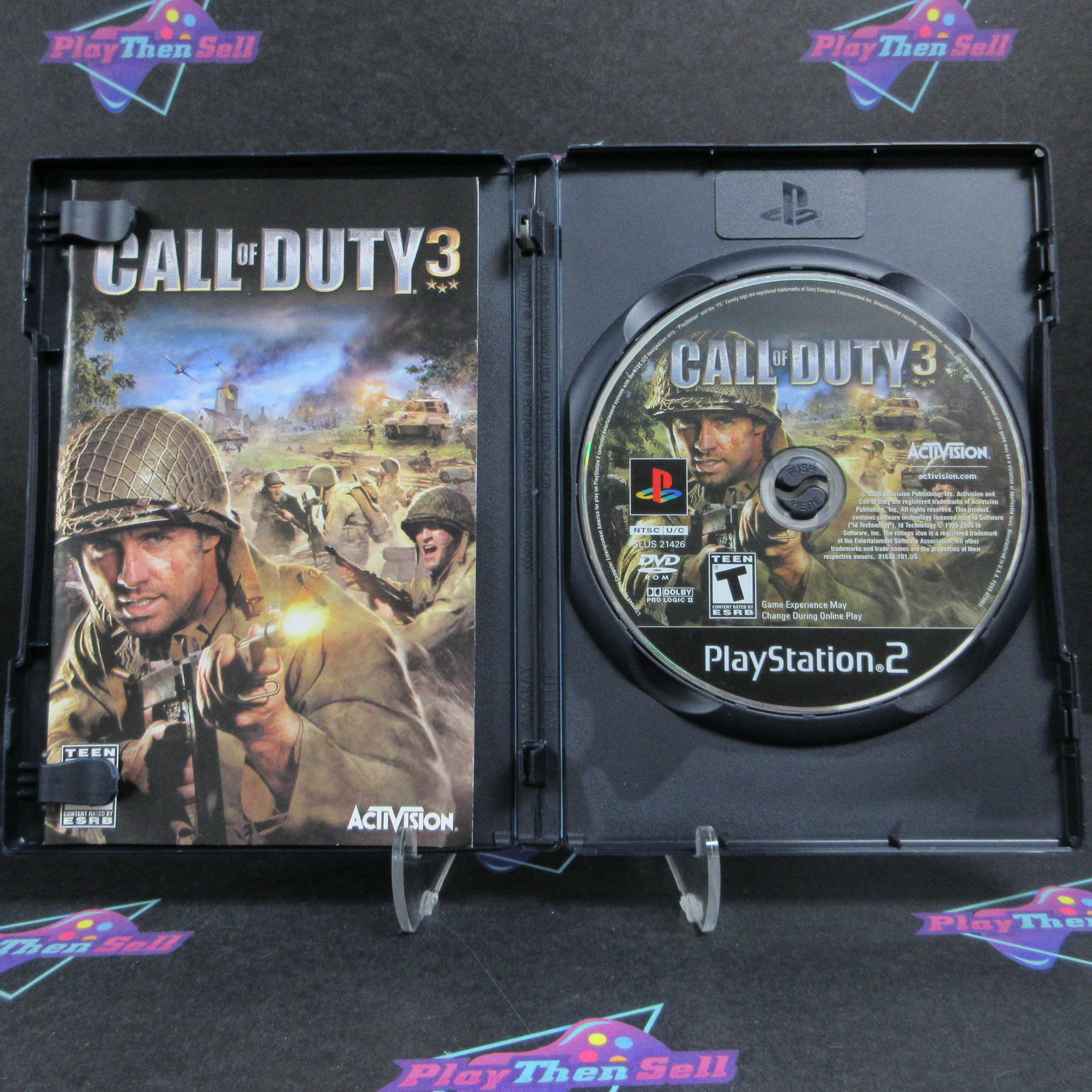Call of Duty 3 PS2 PlayStation 2 + Mini Guide Complete - Excellent