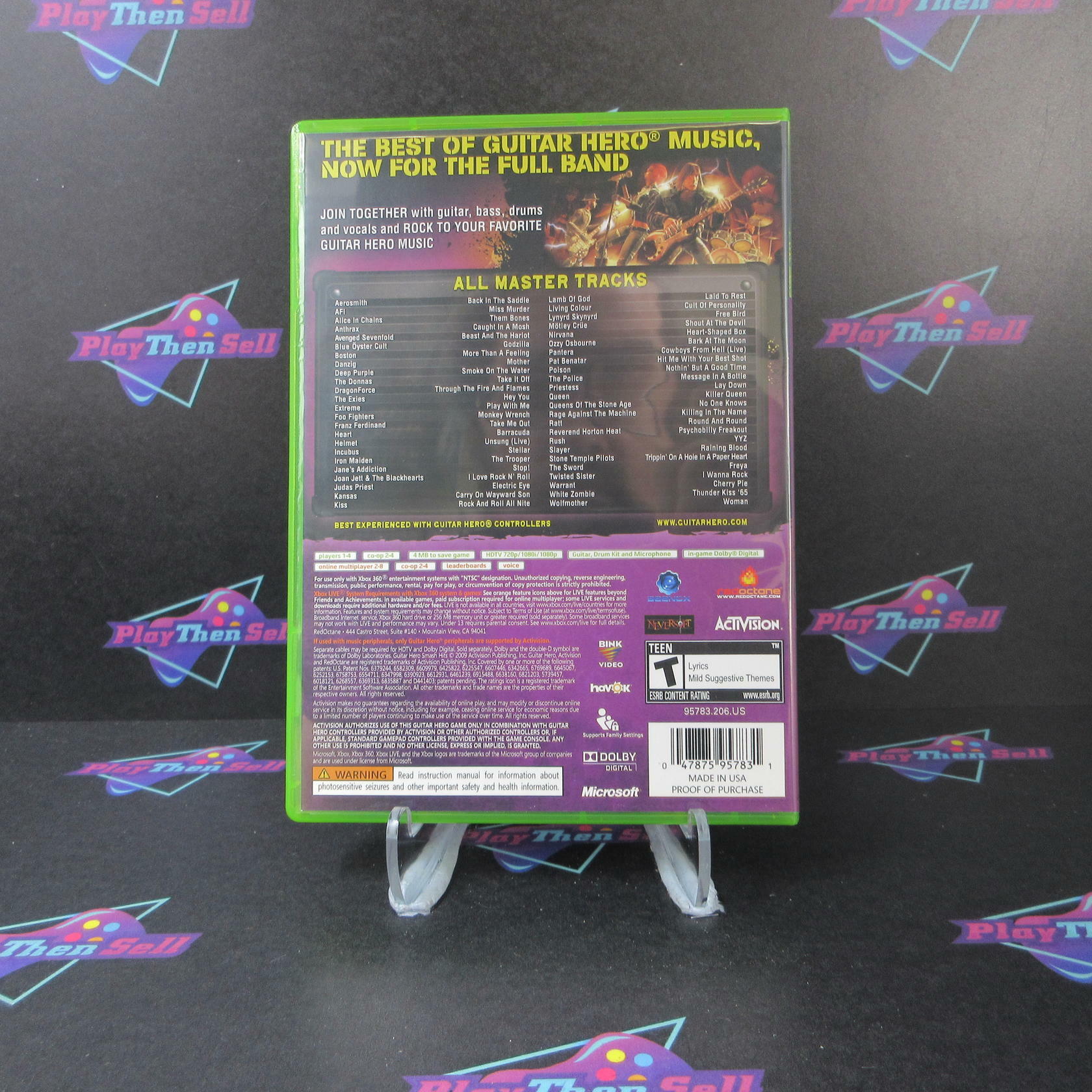 Guitar Hero Smash Hits Xbox 360 Complete - Excellent