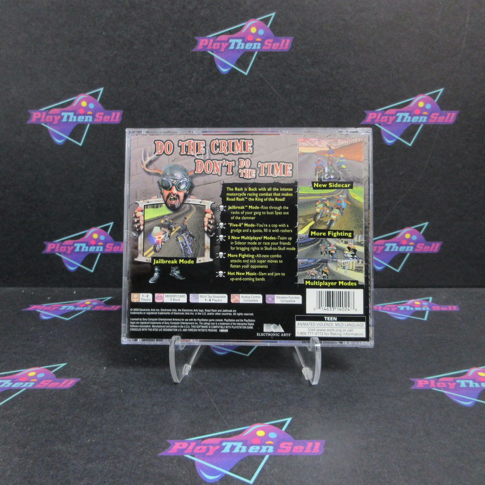 Road Rash Jailbreak PS1 PlayStation 1 + Reg Card Complete - Excellent