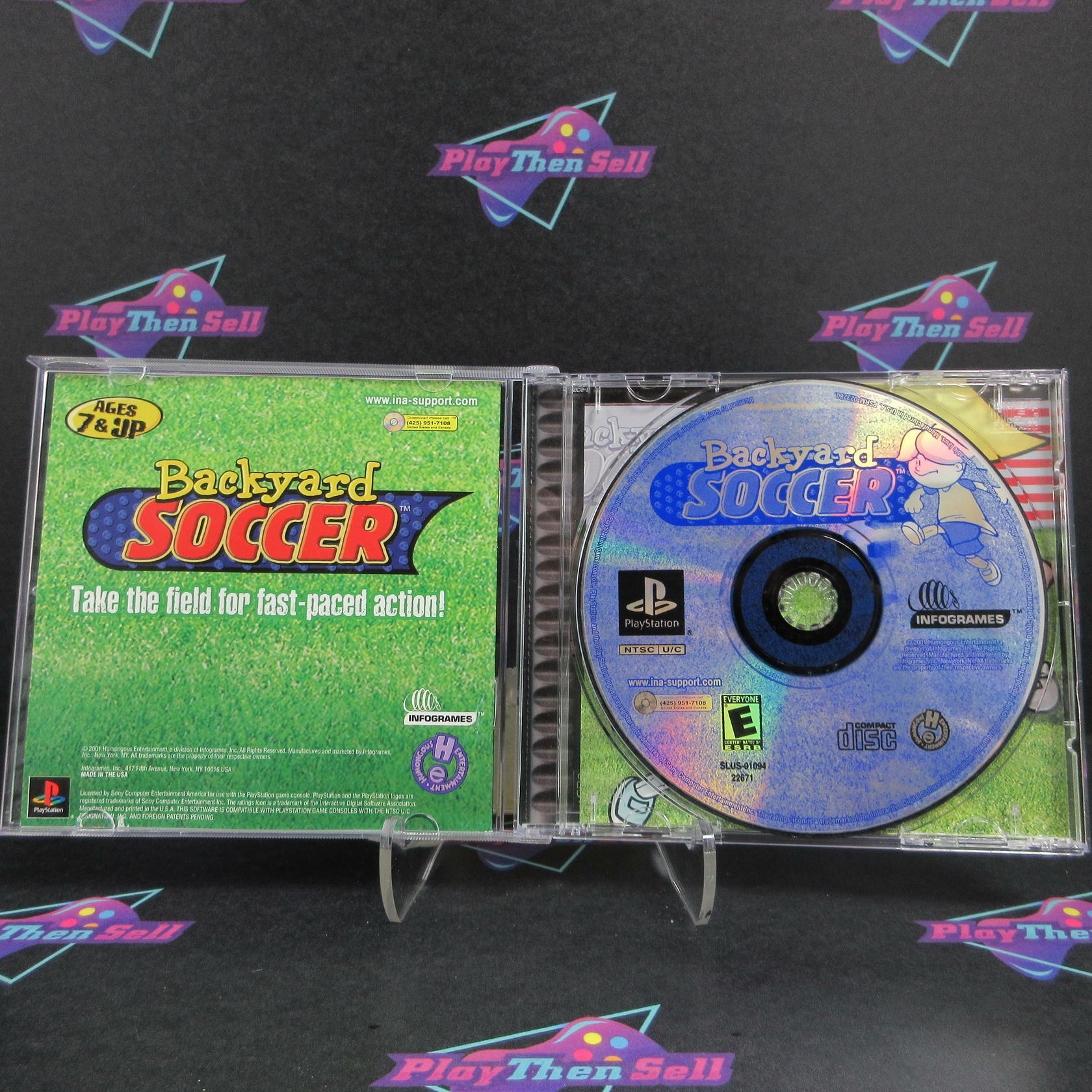 Backyard Soccer PS1 PlayStation 1 Complete - Excellent