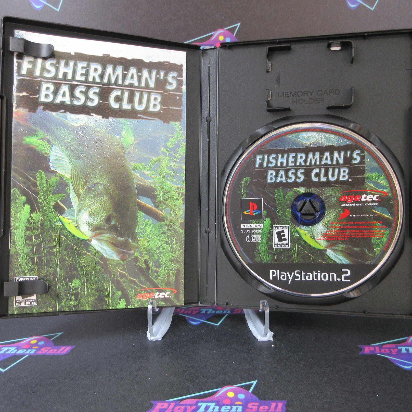 Fisherman's Bass Club PlayStation 2 PS2 + Reg Card Complete - Excellent