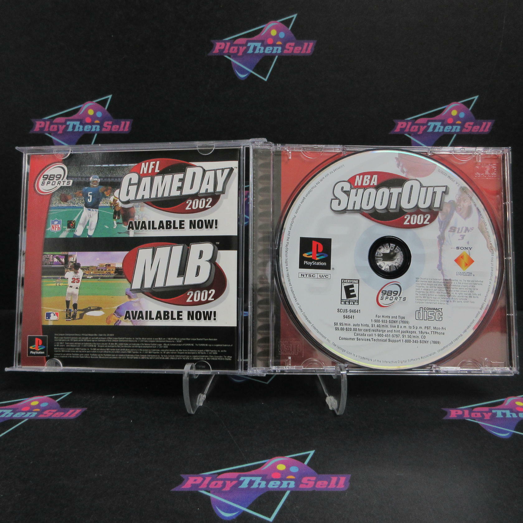 NBA Shootout 2002 PS1 PlayStation 1 + Reg Card Complete - Excellent