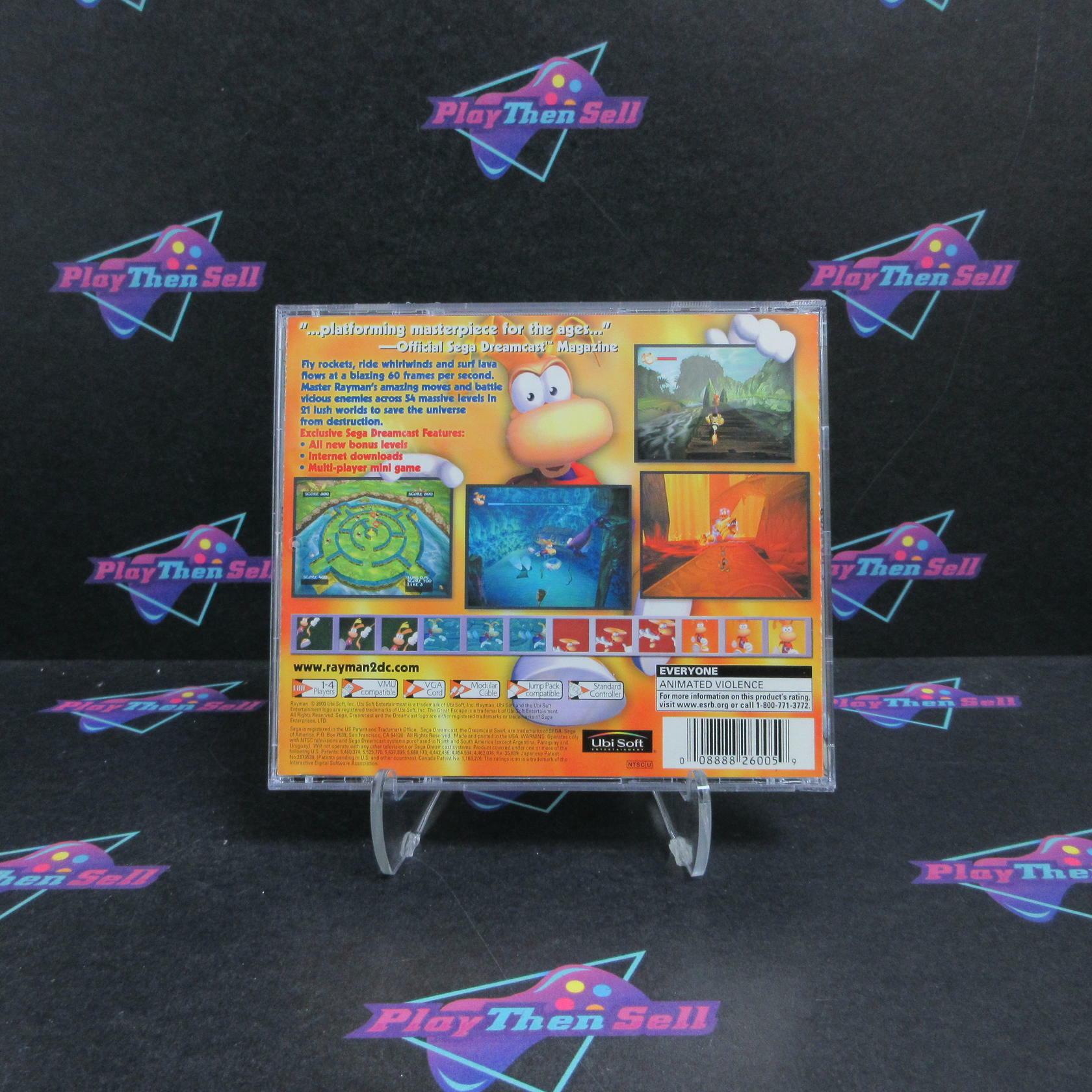Rayman 2 Sega Dreamcast + Reg Card Complete - Excellent