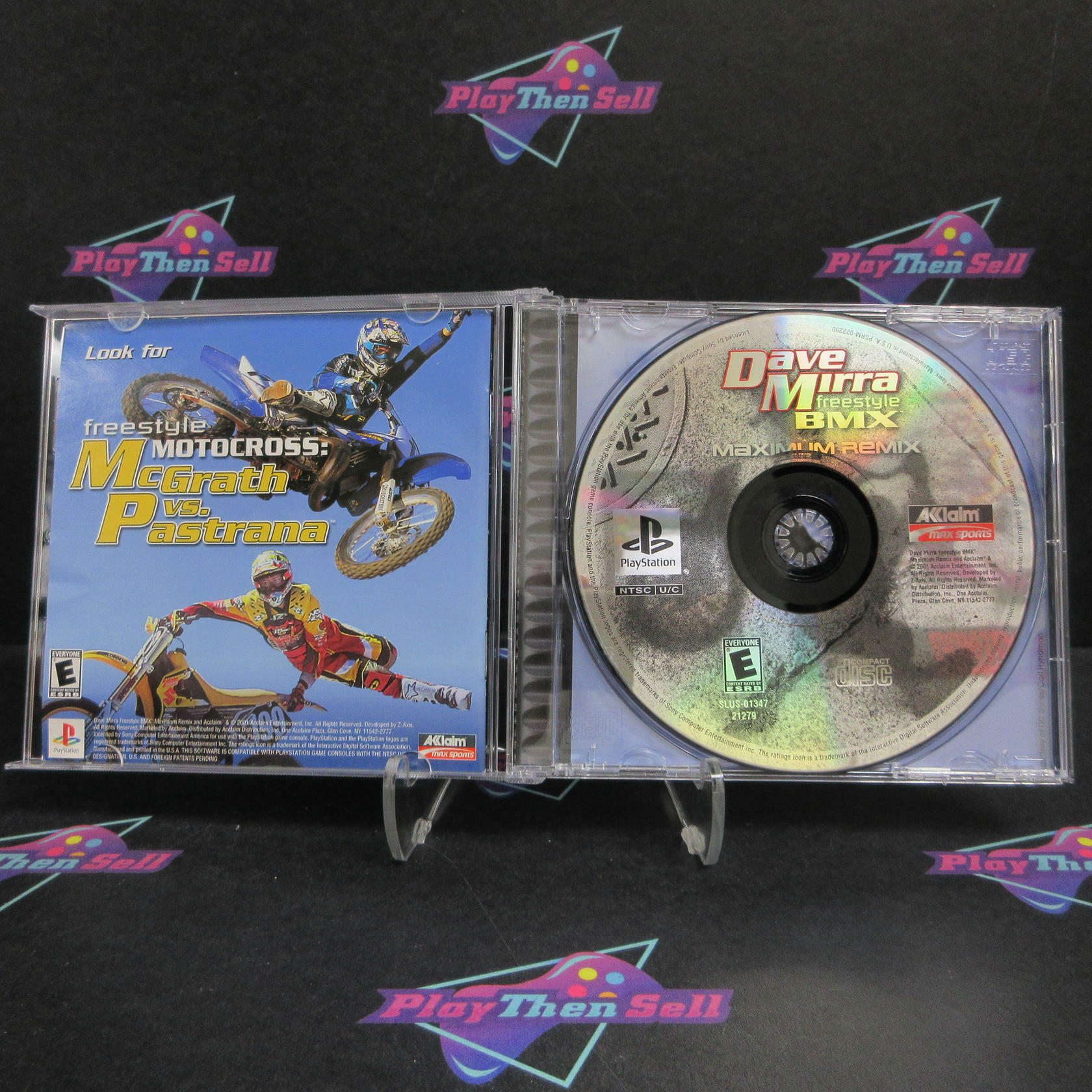 Dave Mirra Freestyle BMX Maximum Remix PS1 PlayStation 1 + CD / Reg - Excellent