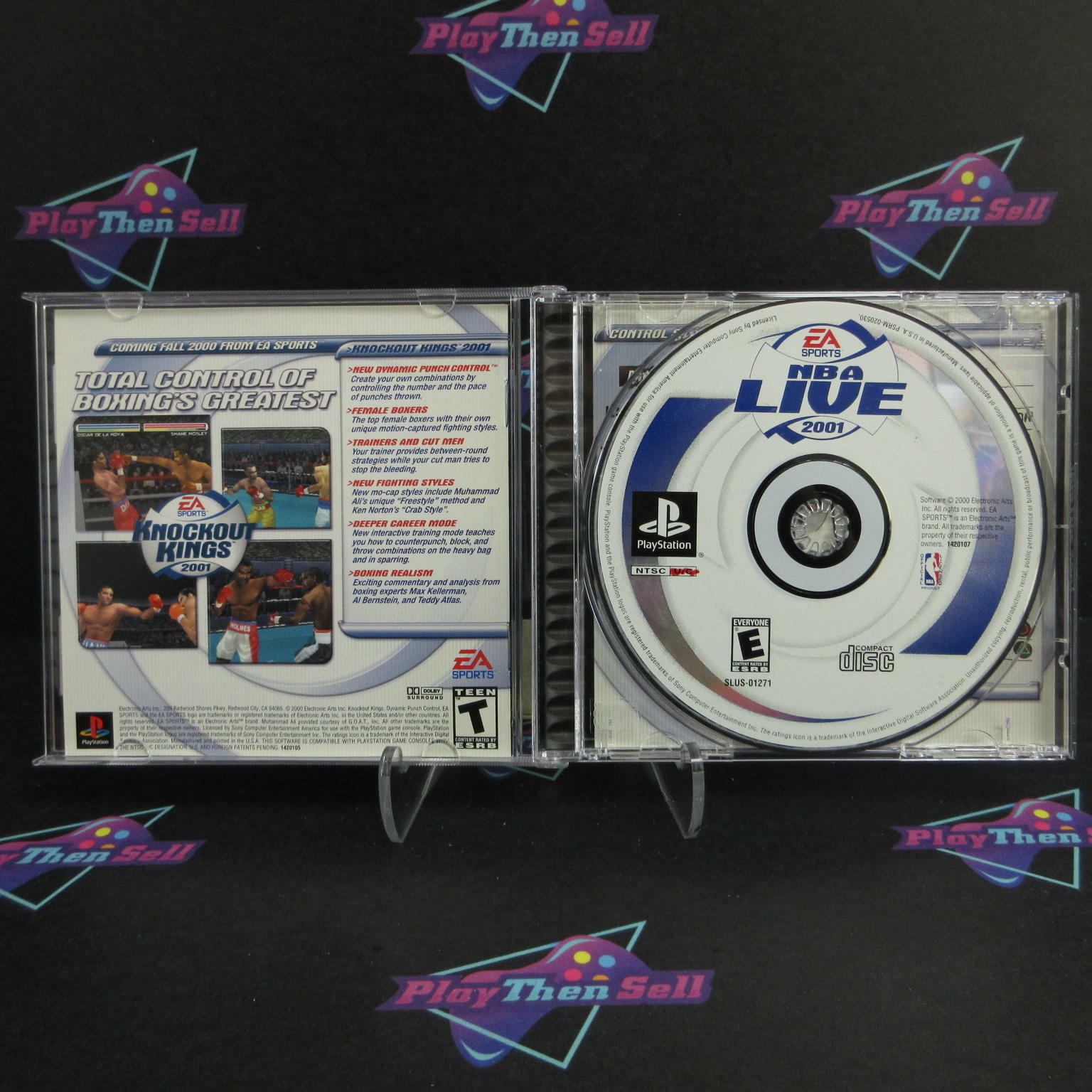 NBA Live 2001 PS1 PlayStation 1 + Reg Card Complete - Excellent