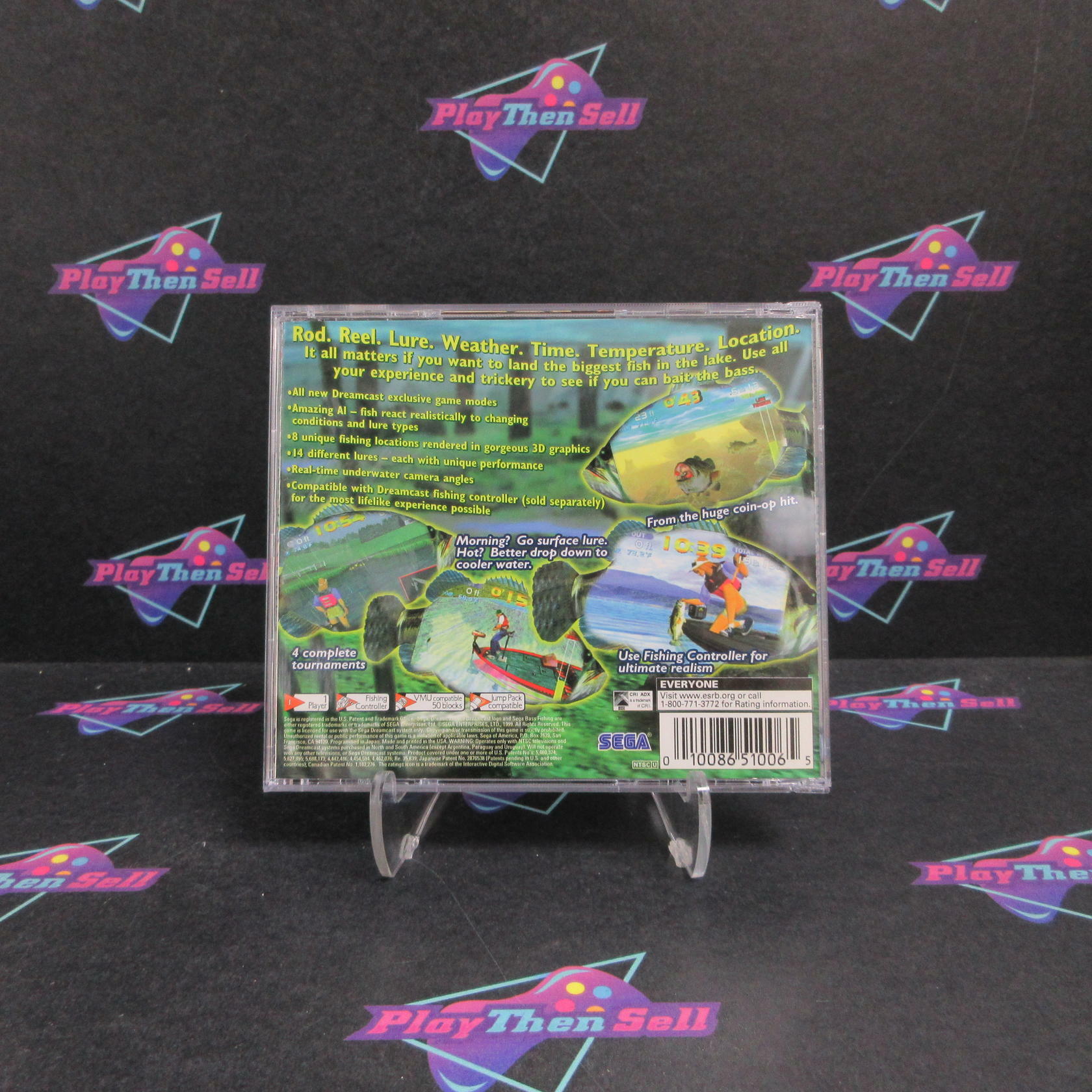 Sega Bass Fishing Sega Dreamcast Complete - Excellent