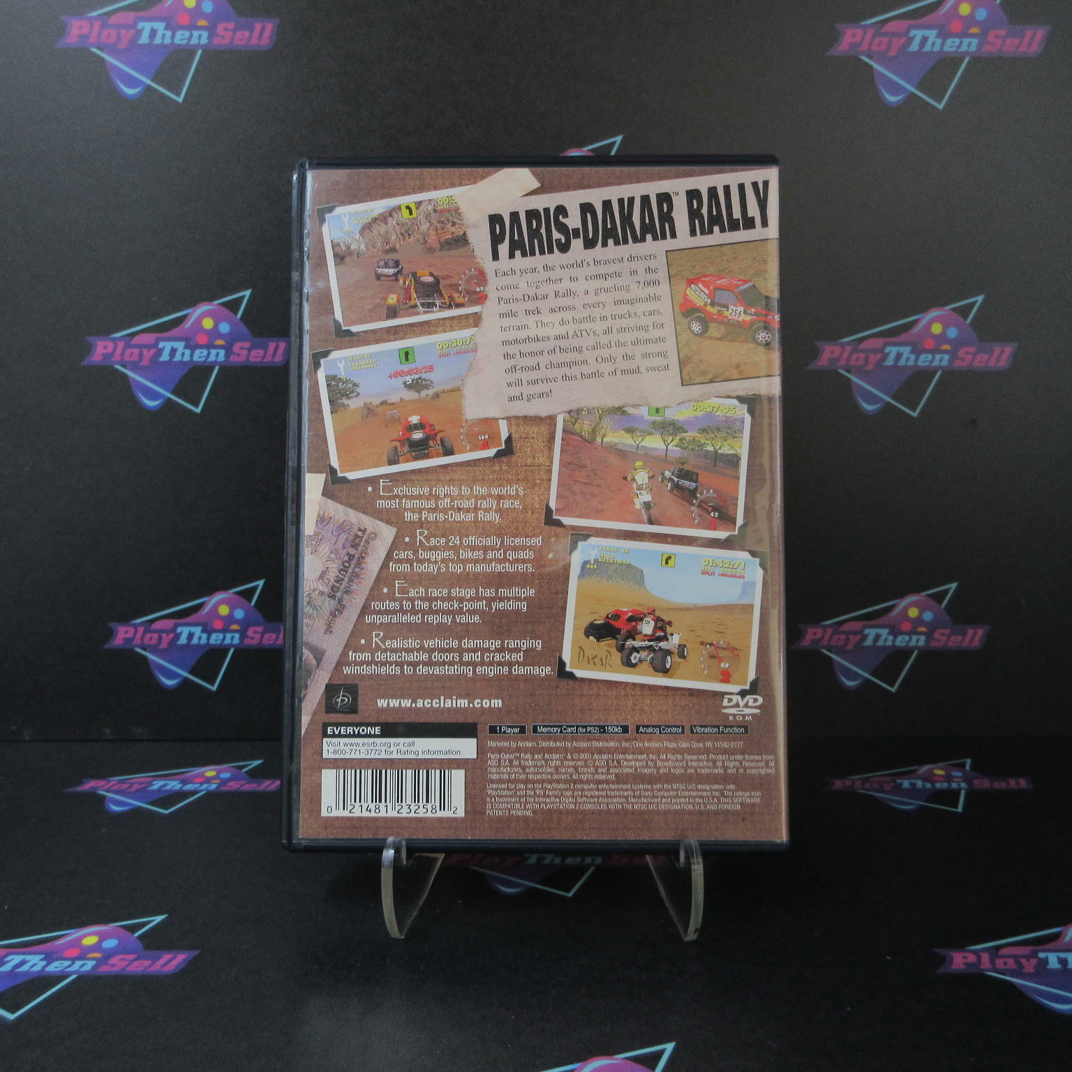 Paris Dakar Rally PS2 PlayStation 2 + Reg Card Complete - Excellent