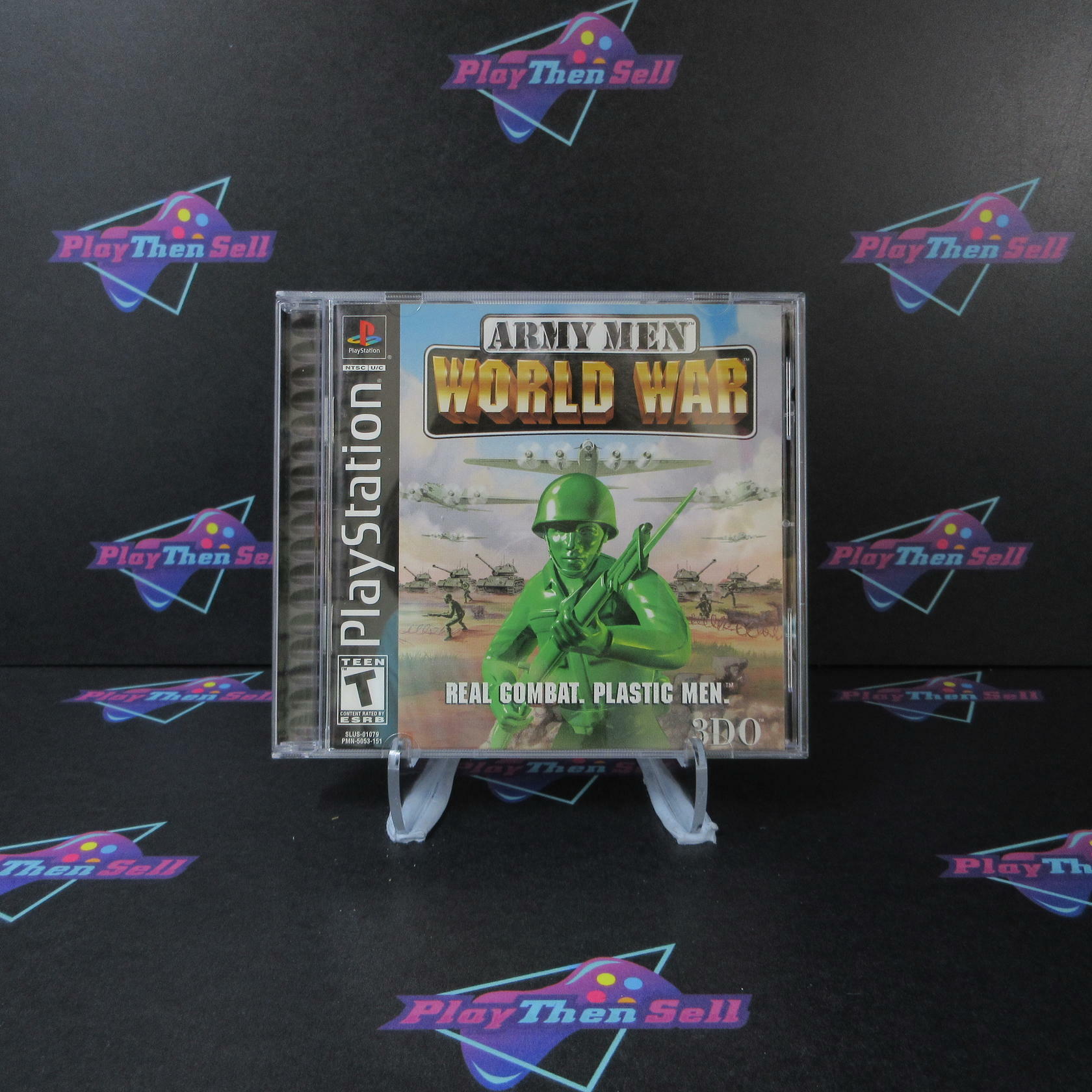 Army Men World War PS1 PlayStation 1 + Reg Card Complete - Excellent