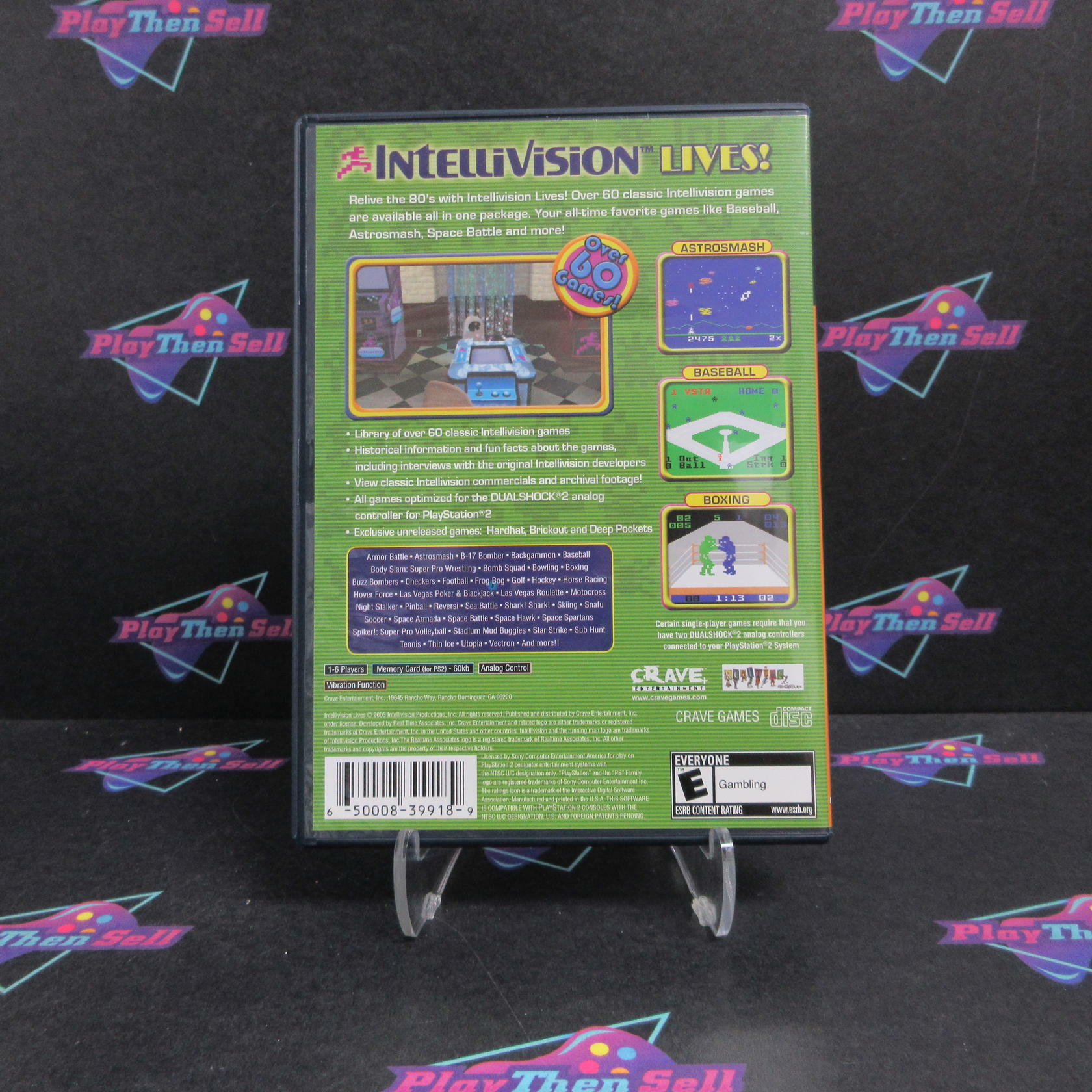 Intellivision Lives PS2 PlayStation 2 - Very Good