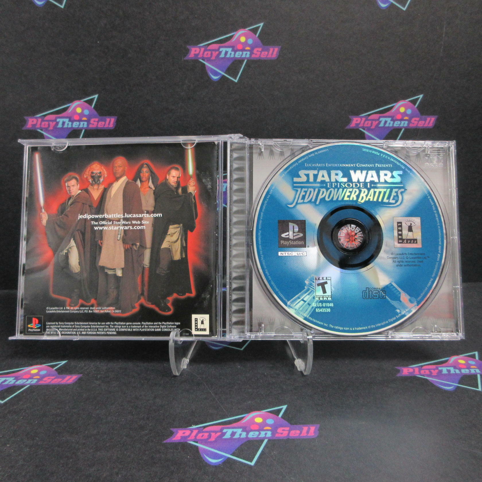 Jedi Power Battles PS1 PlayStation 1 Alt Cover + Reg Complete - Excellent