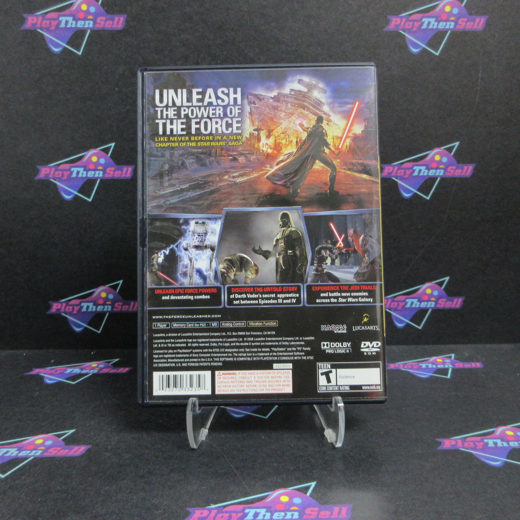 Star Wars The Force Unleashed PS2 PlayStation 2 - Very Good