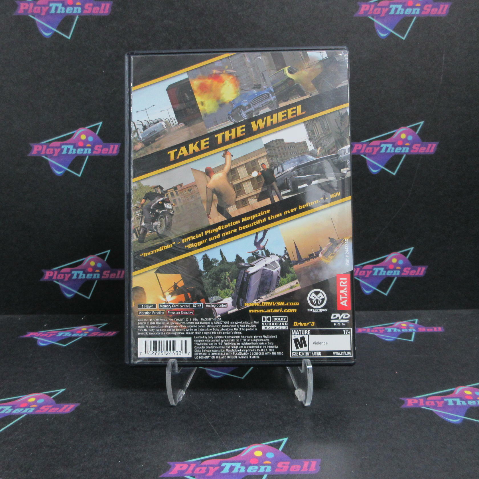 Driver 3 PlayStation 2 PS2 PlayStation 2 Complete - Excellent