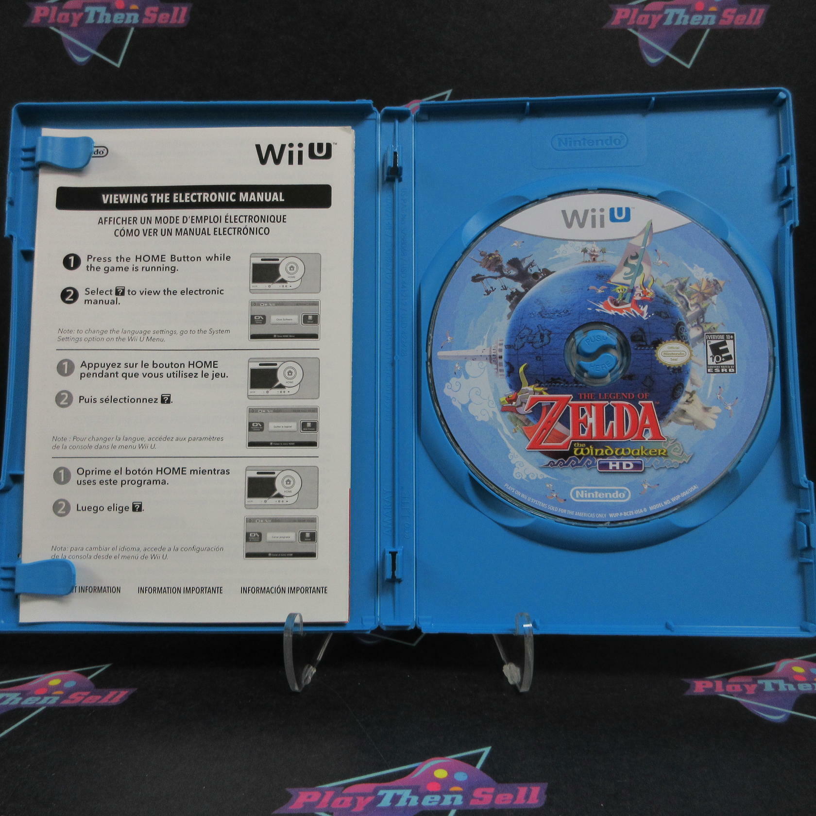 The Legend of Zelda The Wind Waker HD Nintendo Wii U Gold Foil CIB - Refurbished