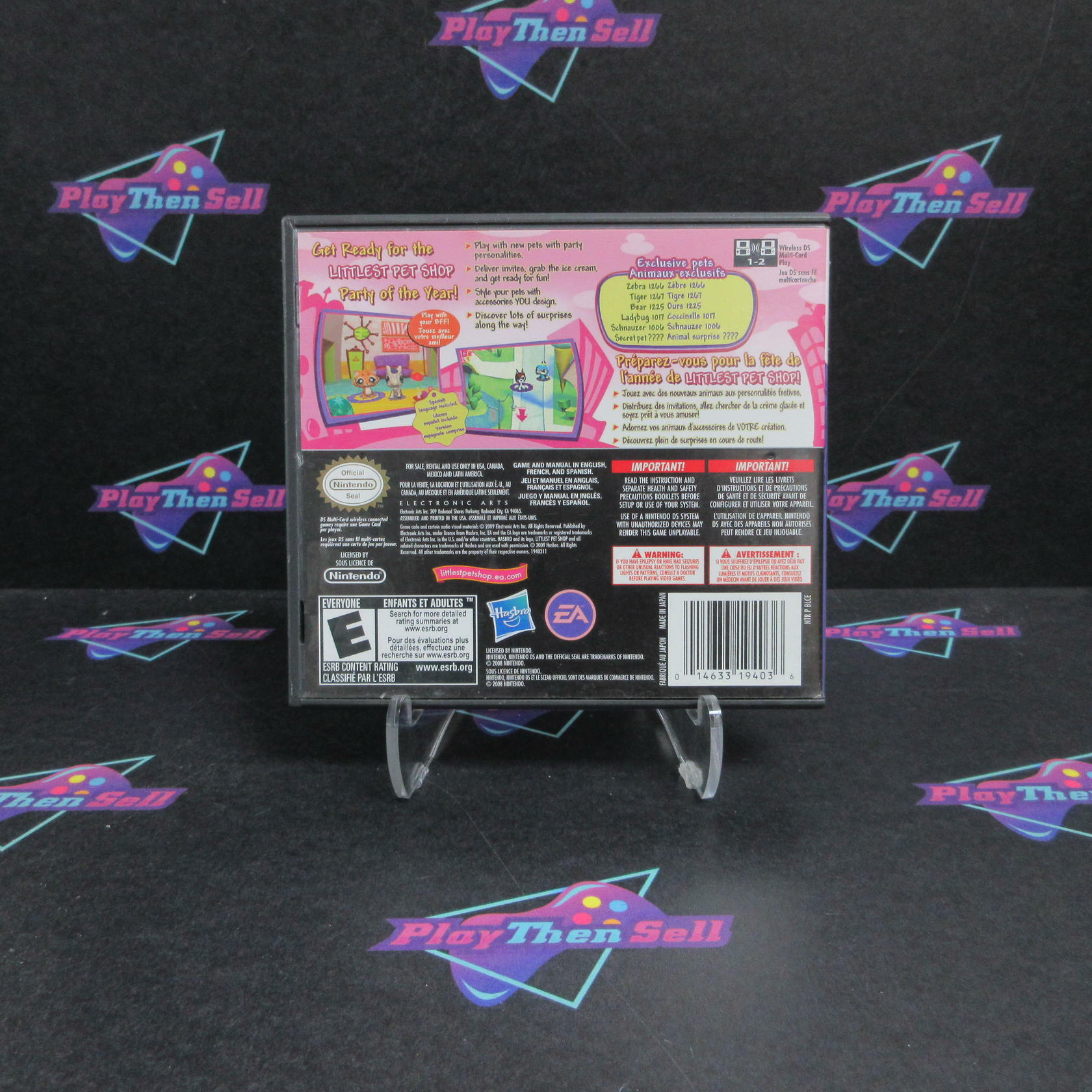 Littlest Pet Shop Friends City Nintendo DS AD/DD Complete CIB - Very Good