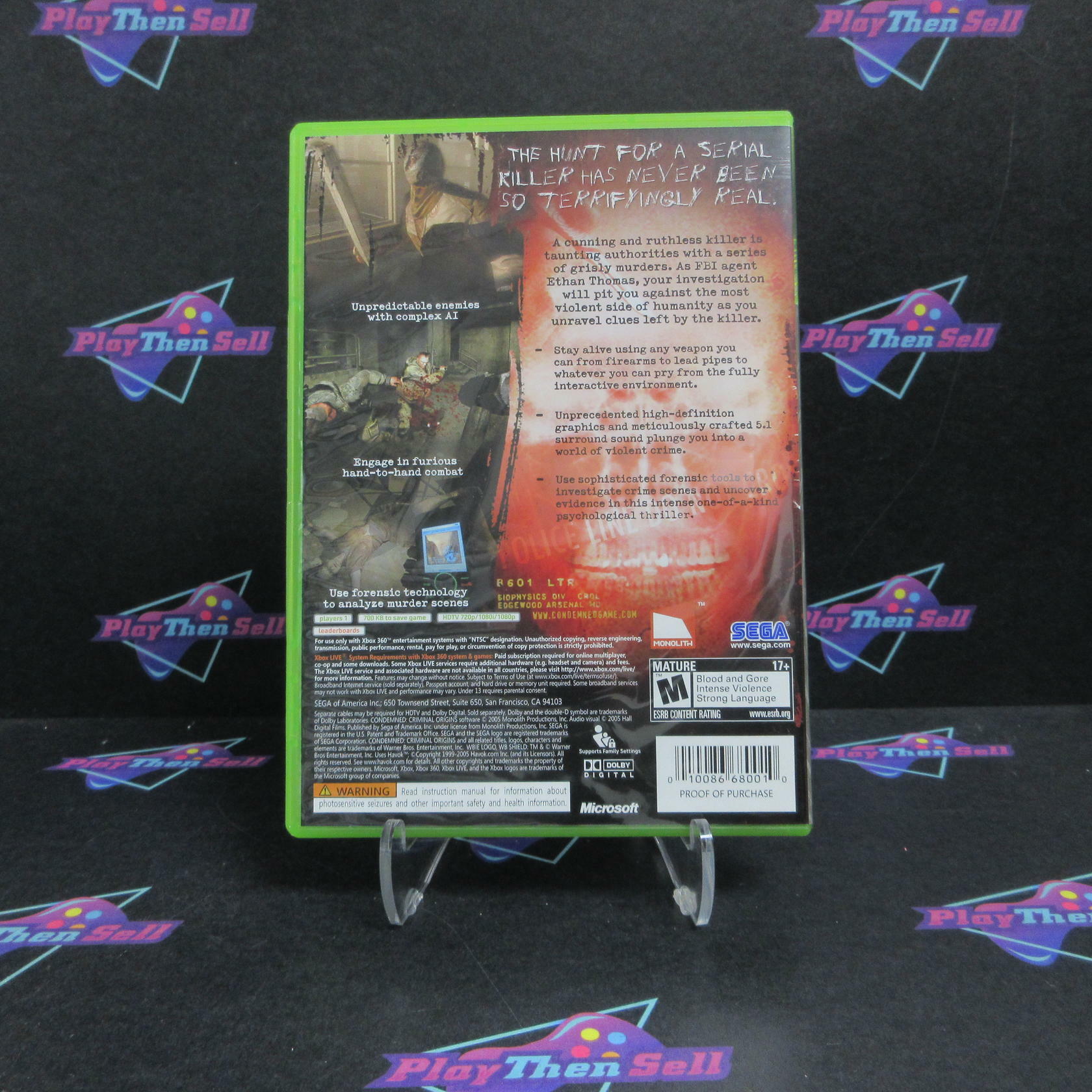 Condemned Criminal Origins Xbox 360 PH Complete - Excellent