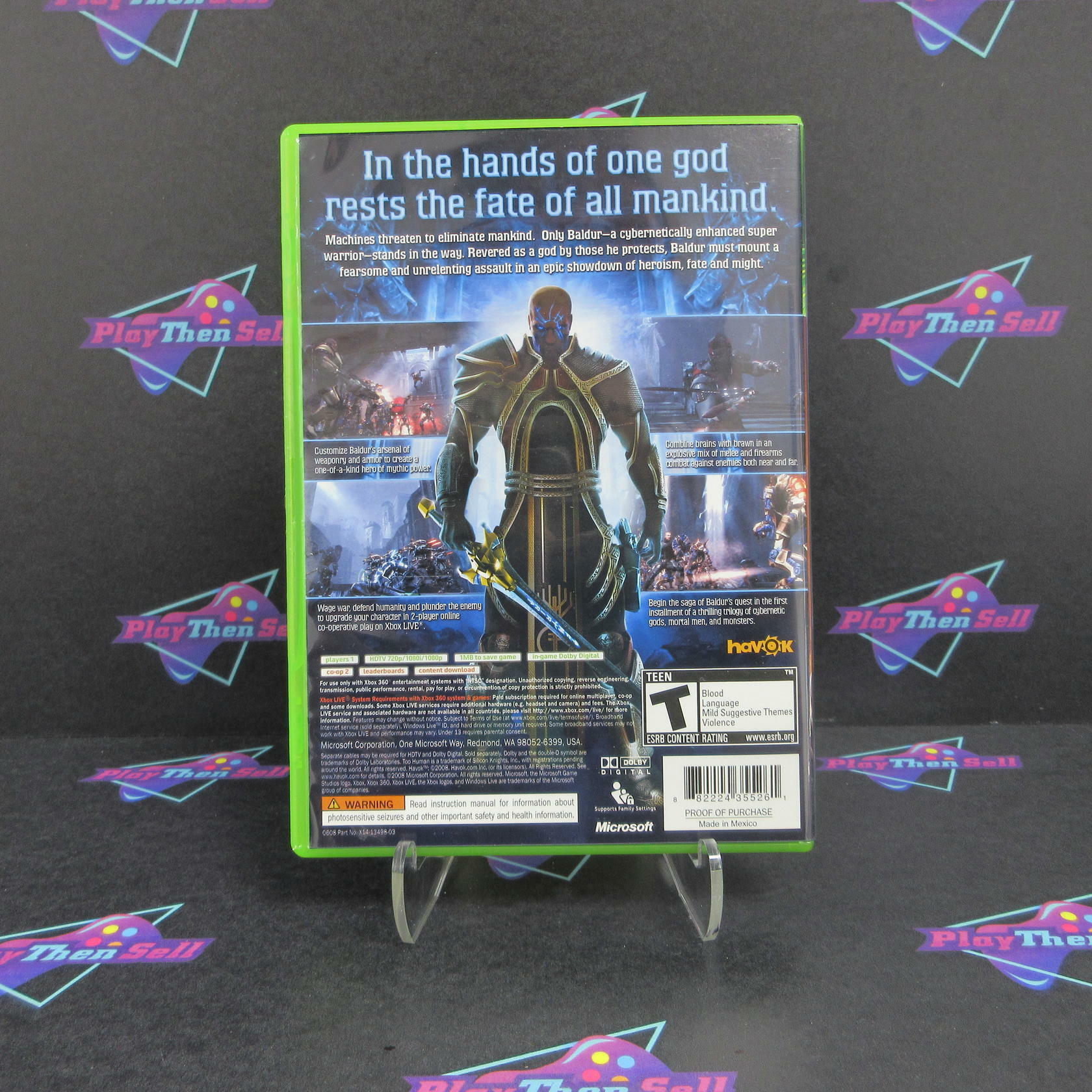 Too Human Xbox 360 Complete - Excellent