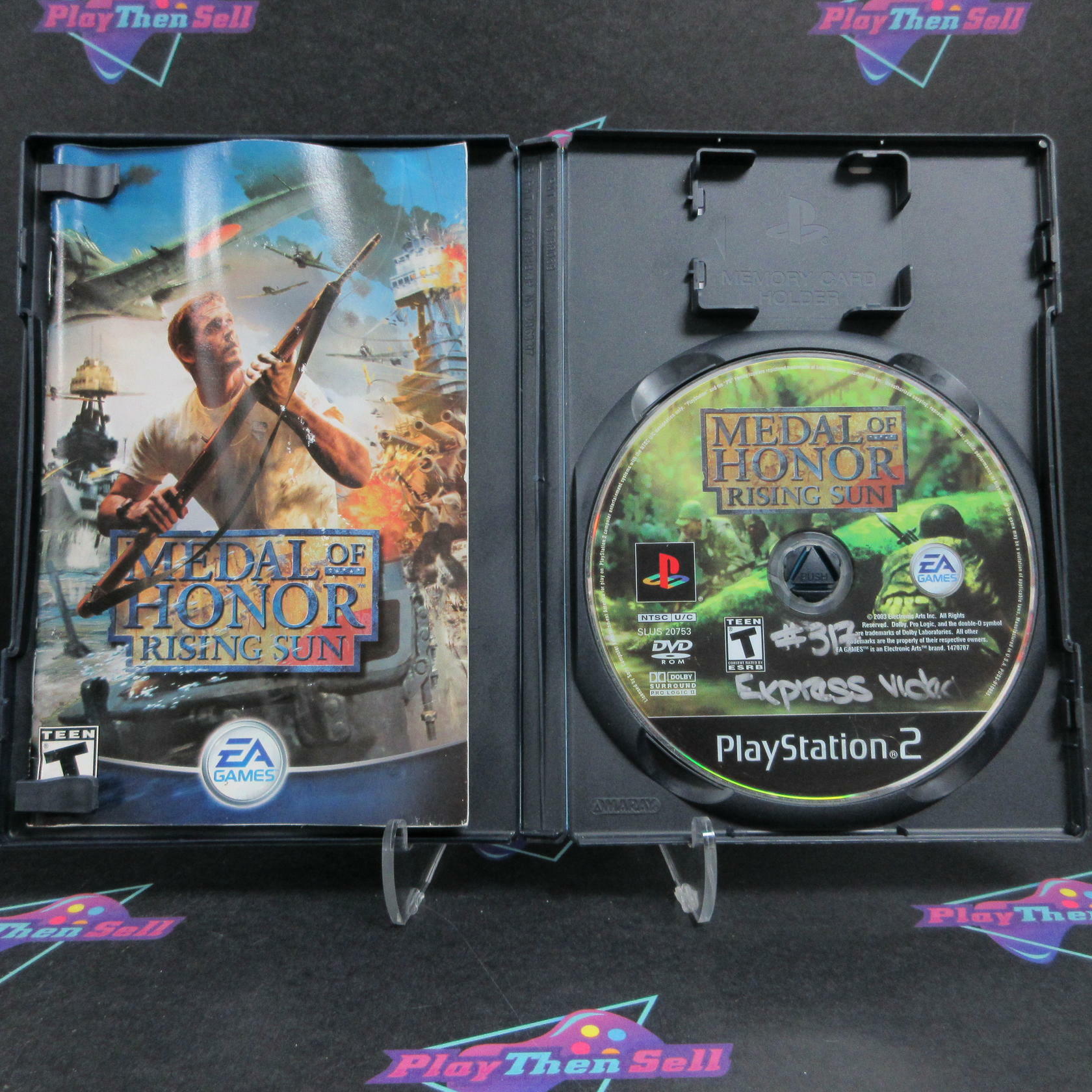 Medal of Honor Rising Sun PS2 PlayStation 2 MD/DD Complete CIB - Very Good
