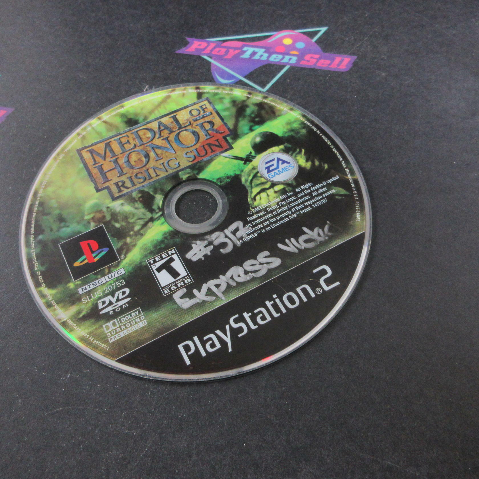 Medal of Honor Rising Sun PS2 PlayStation 2 MD/DD Complete CIB - Very Good