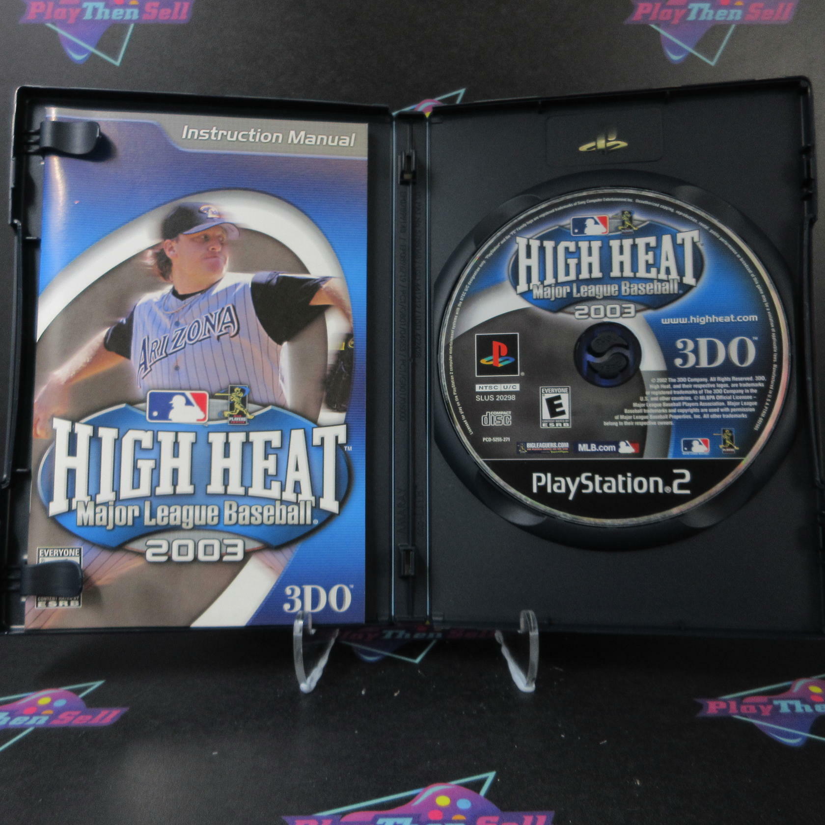 High Heat Major League Baseball 2003 PS2 PlayStation 2 + Reg Card - Like New