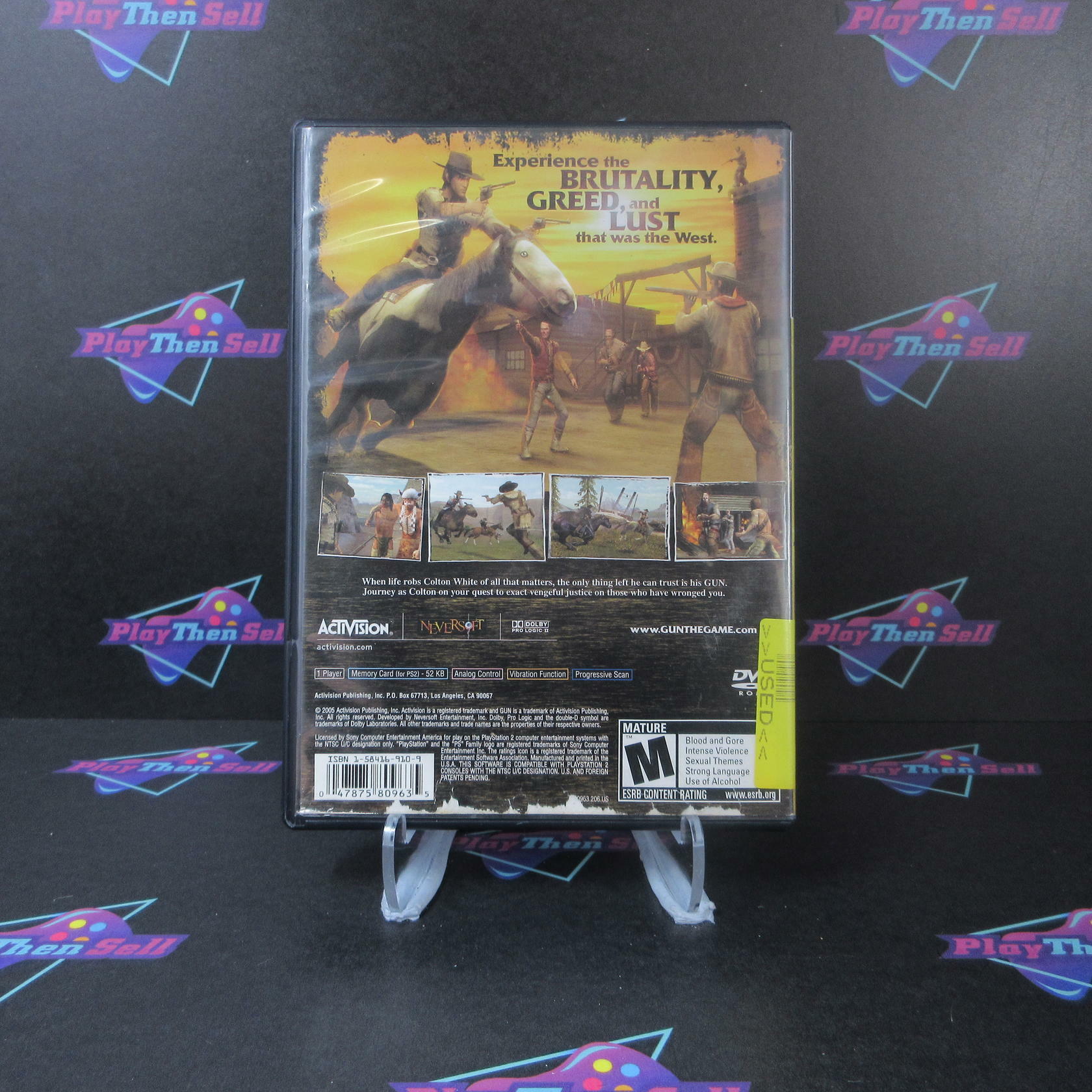GUN - PS2 PlayStation 2 AD/NM - Very Good