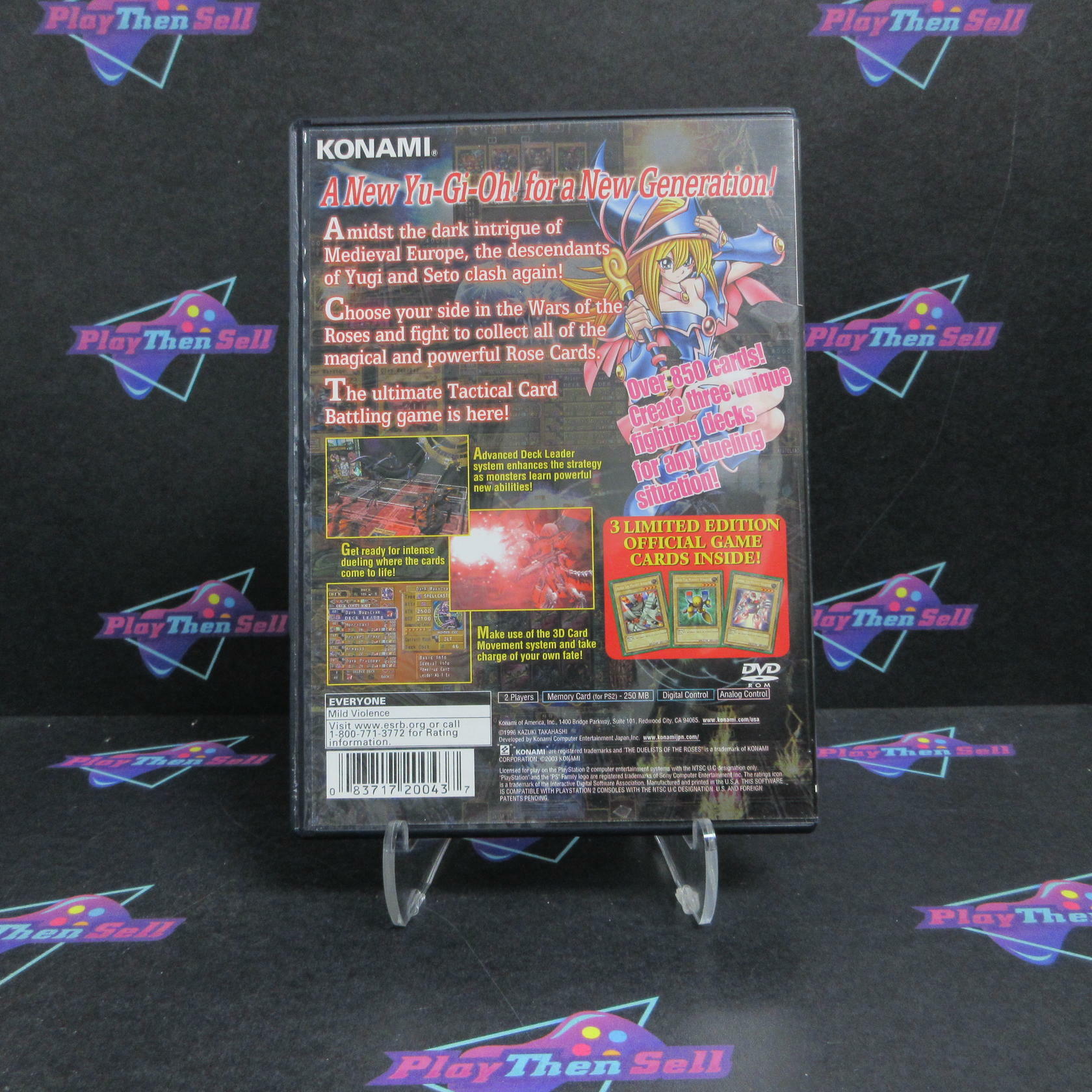 Yu-Gi-Oh! Duelists of the Roses PS2 PlayStation 2 AD/MD Complete CIB - Very Good