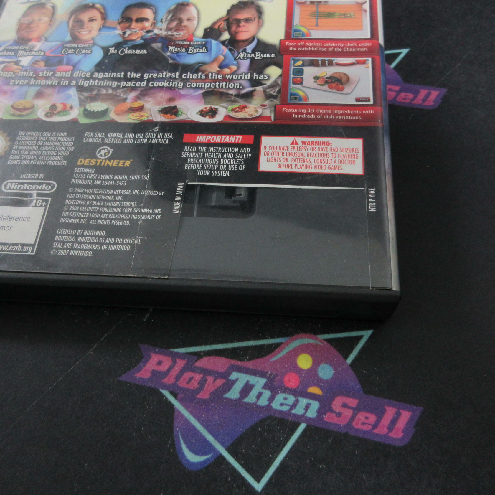 Iron Chef America Supreme Cuisine Nintendo DS AD Complete CIB - Very Good