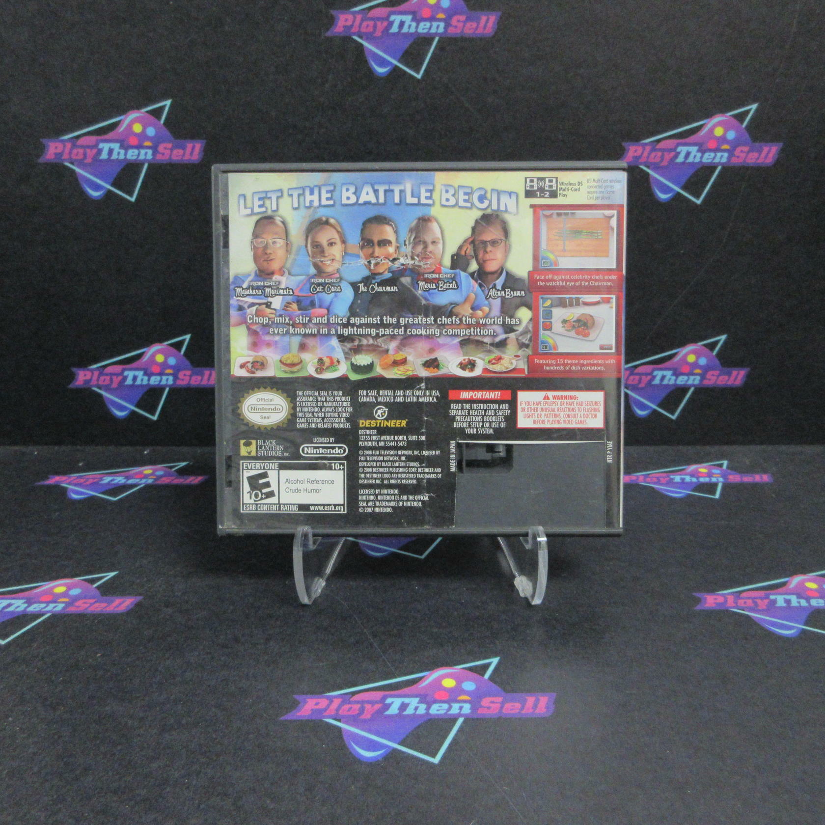 Iron Chef America Supreme Cuisine Nintendo DS AD Complete CIB - Very Good