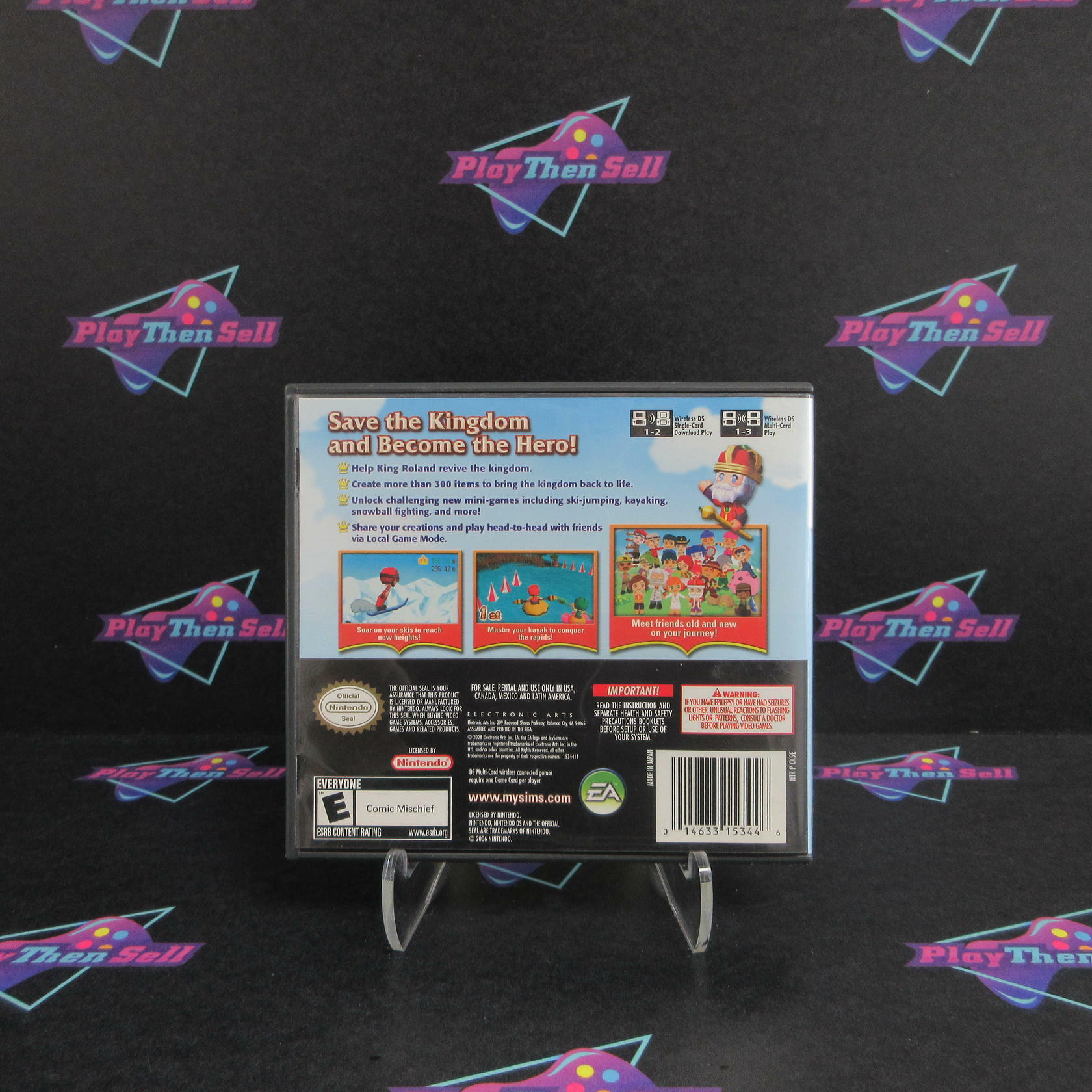 MySims Kingdom Nintendo DS AD Complete CIB - Very Good