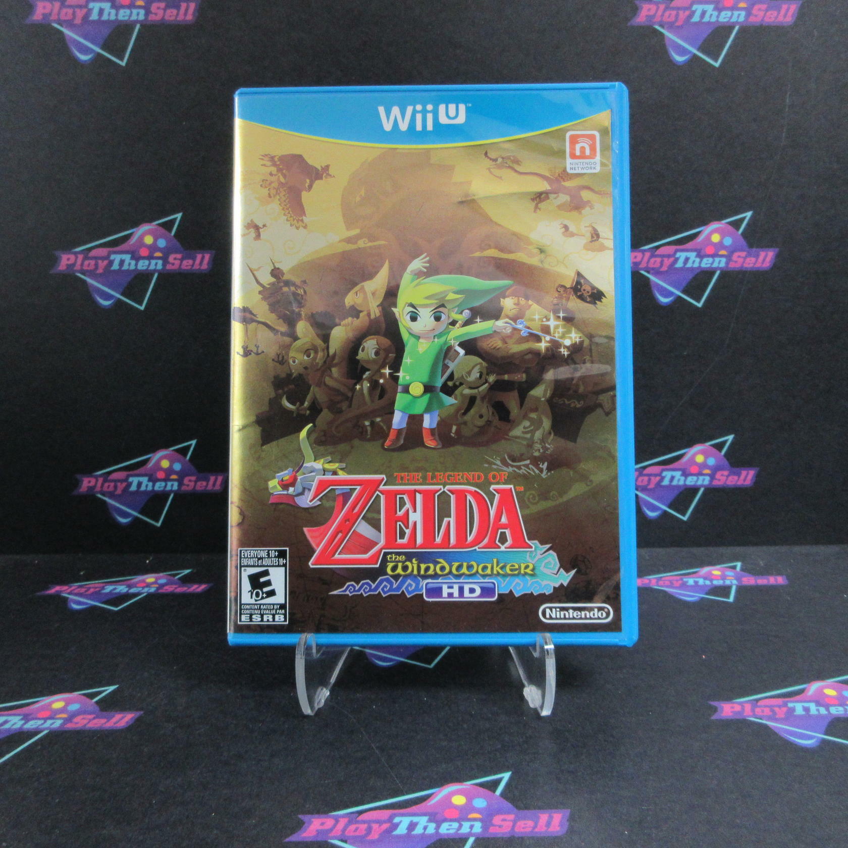 The Legend of Zelda The Wind Waker HD Nintendo Wii U Gold Foil CIB - Refurbished